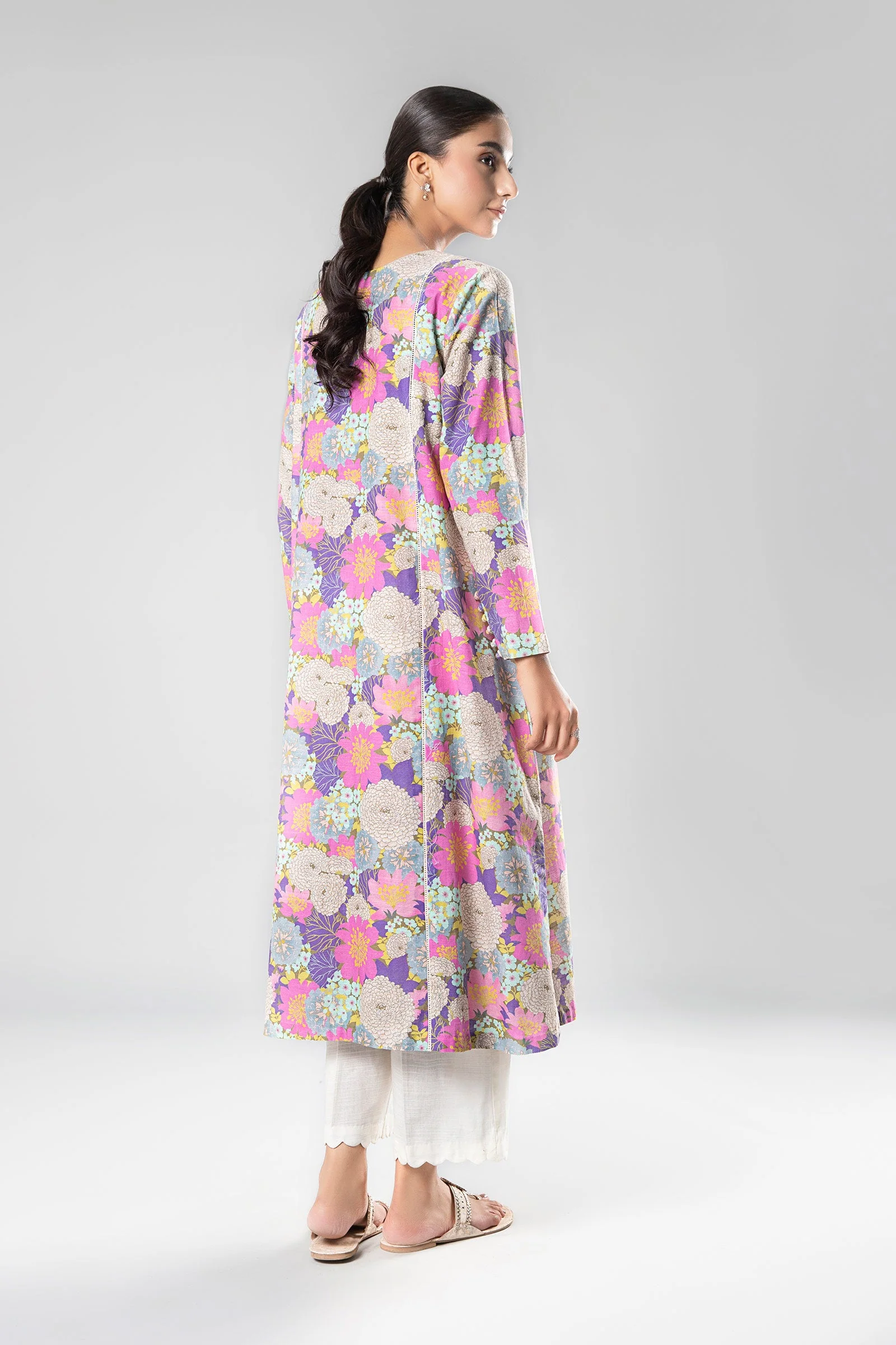 Printed Khaddar Shirt - Image 7