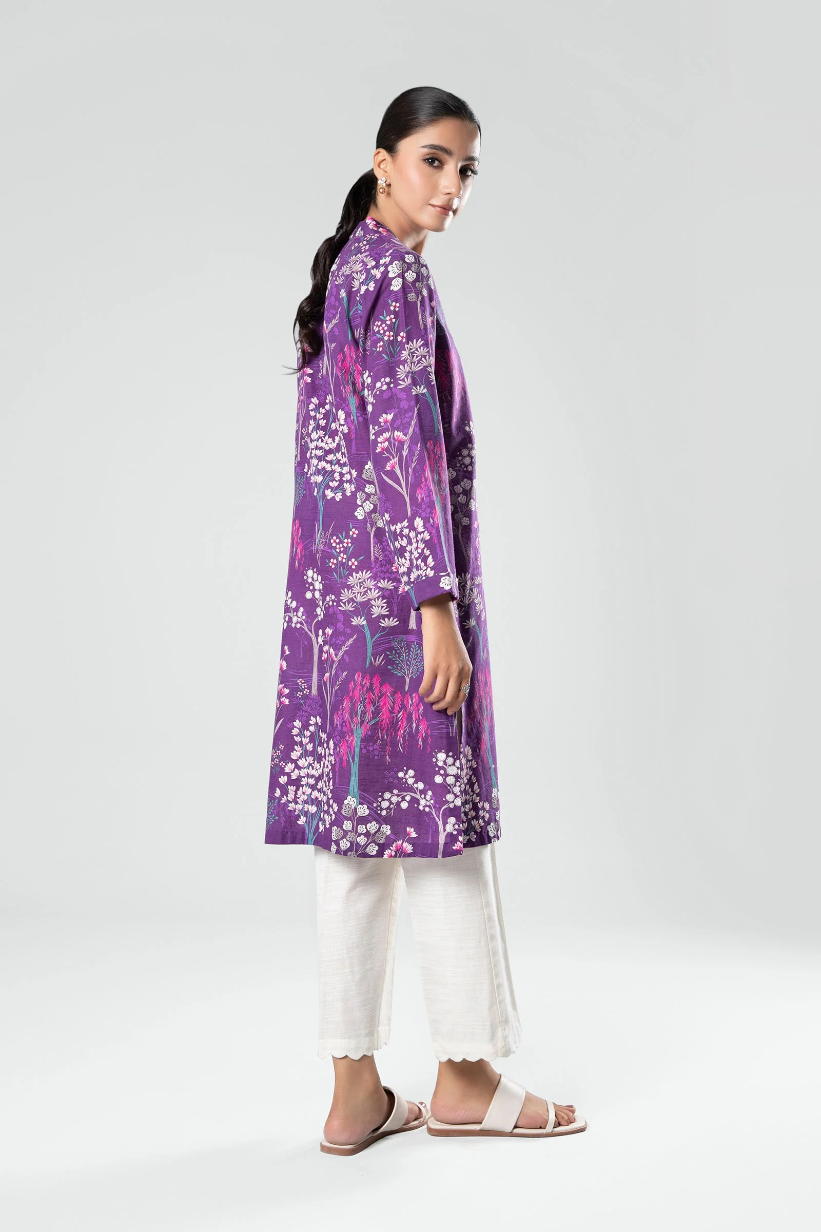 Printed Khaddar Shirt - Image 5