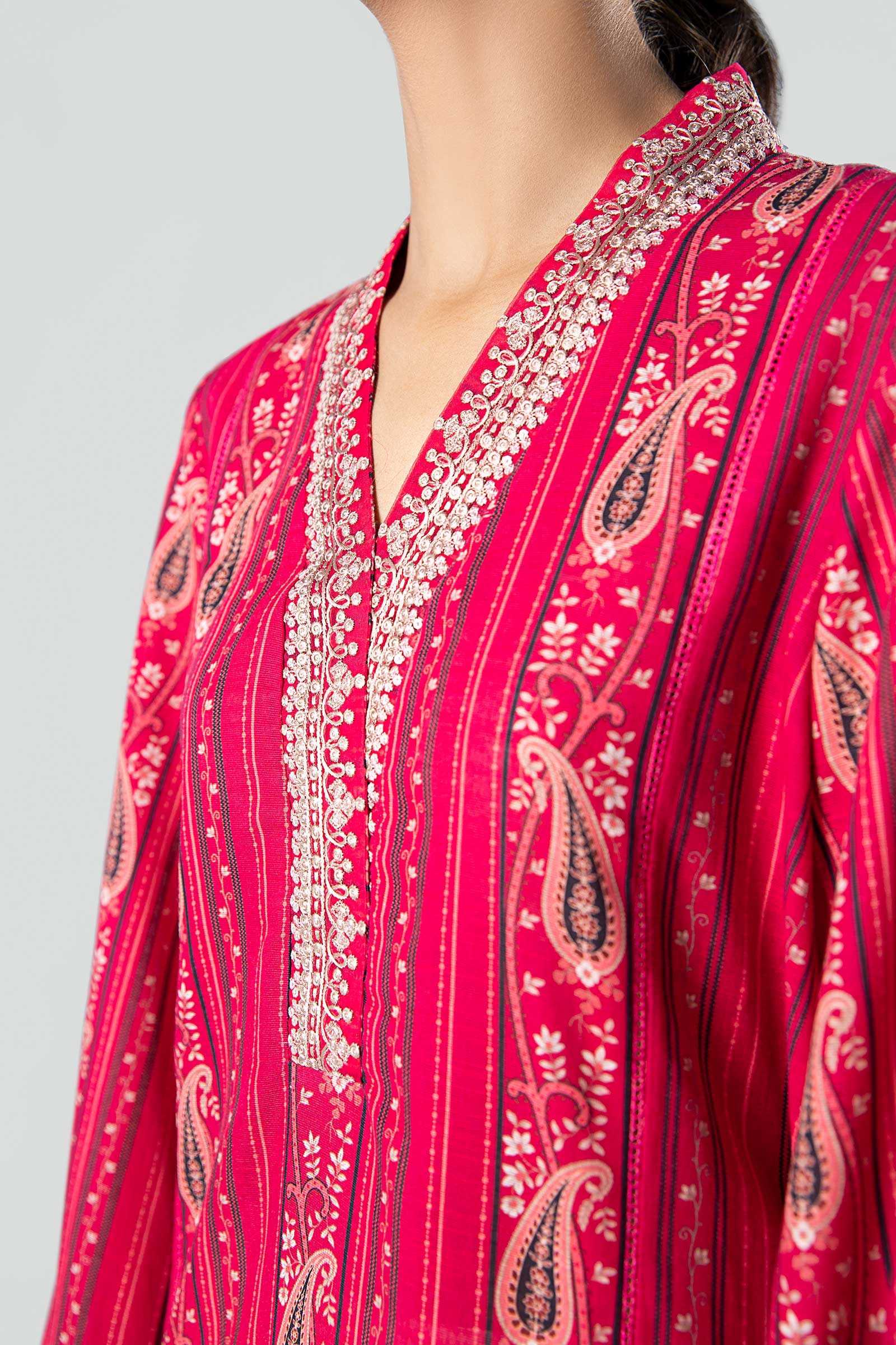 Printed Khaddar Shirt - Image 6