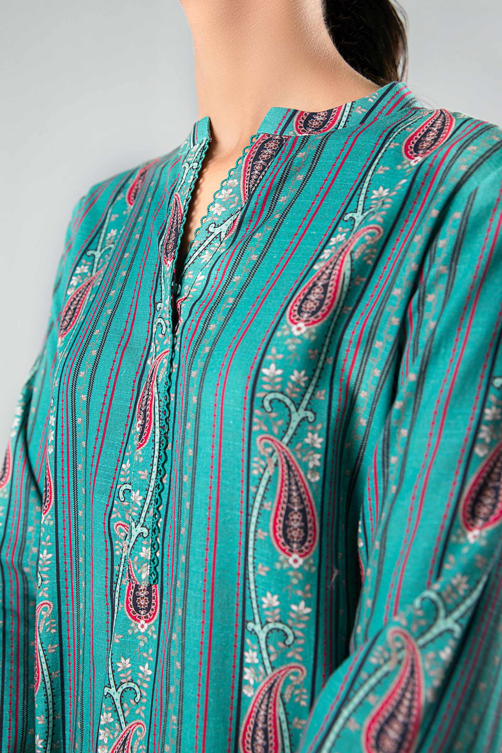 2 Pc Printed Khaddar Suit - Image 3