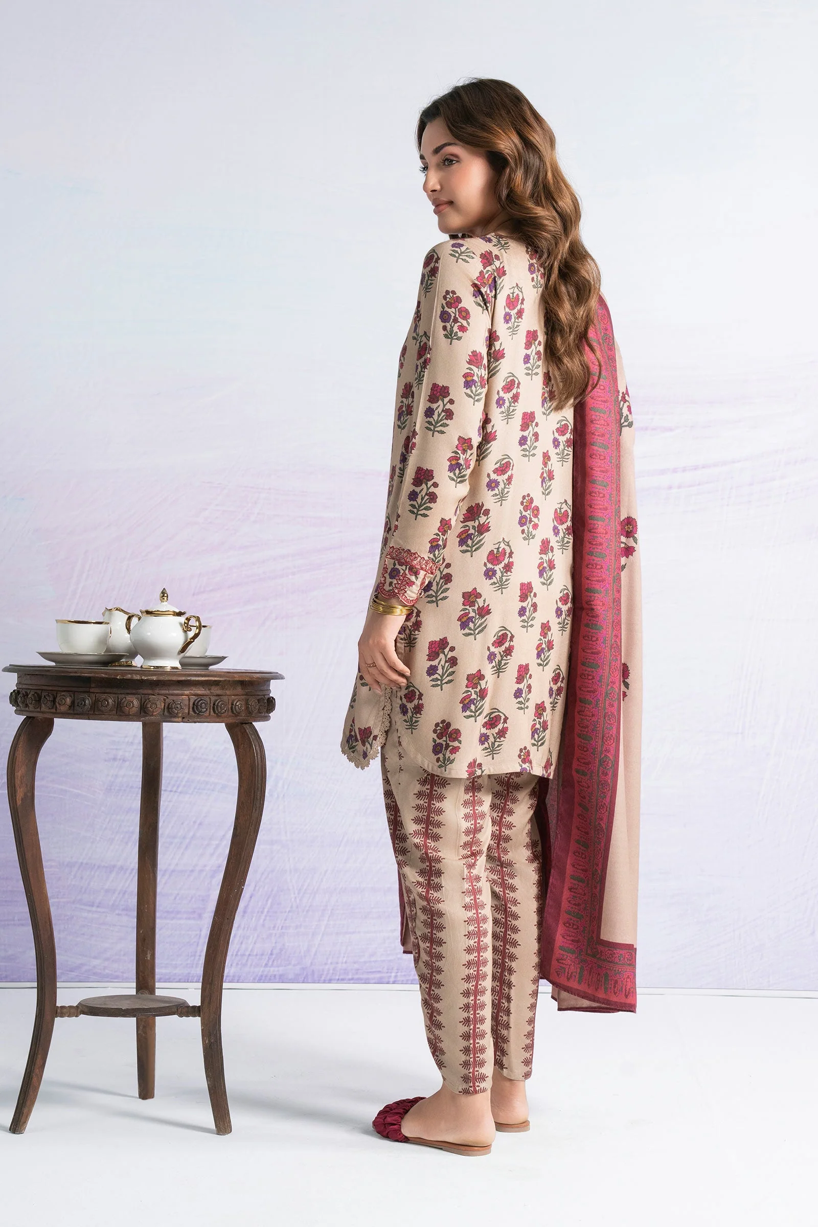 3 Pc Embroidered Marina Suit - Image 6