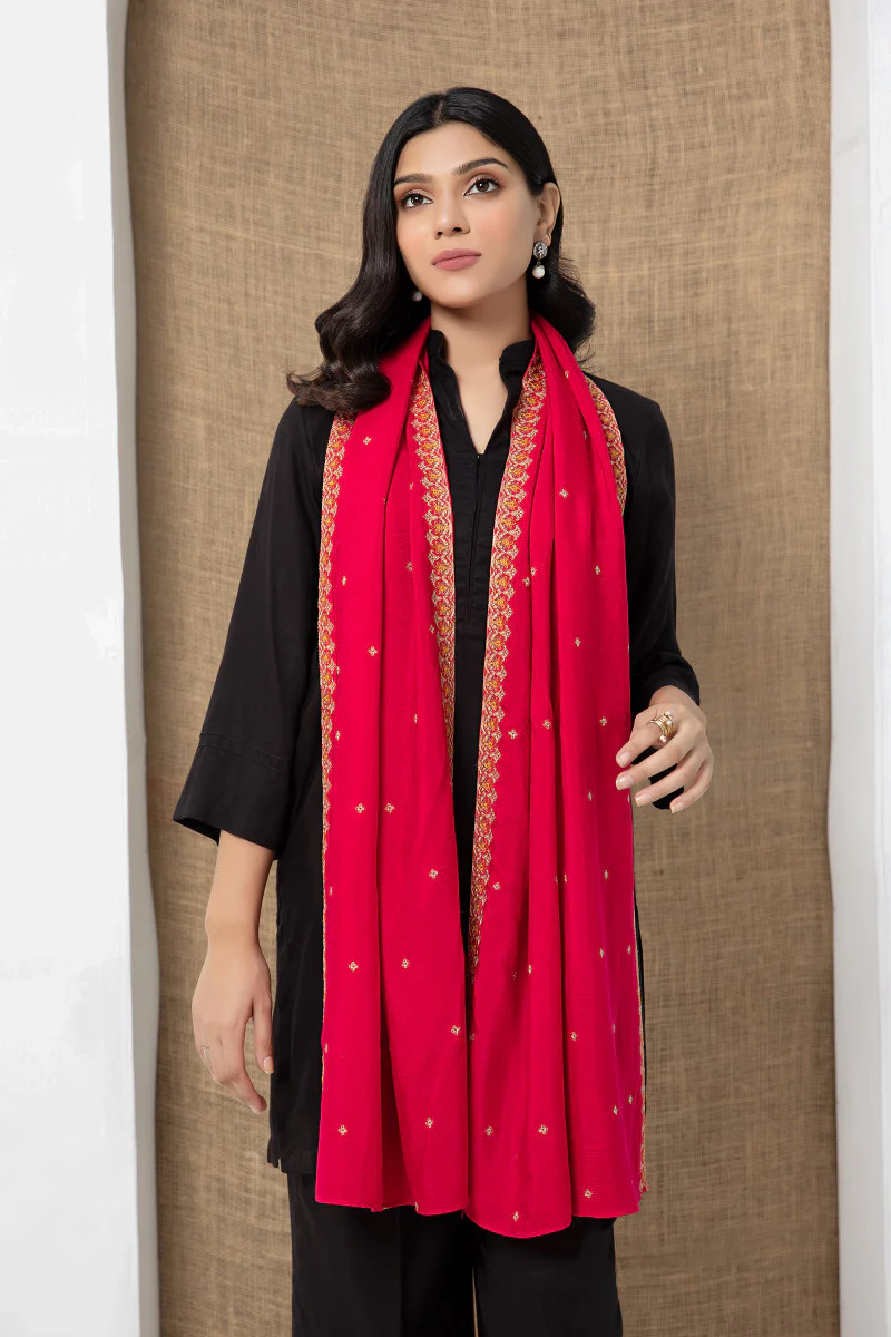Scarf Pink MB-W21-122 - Image 2