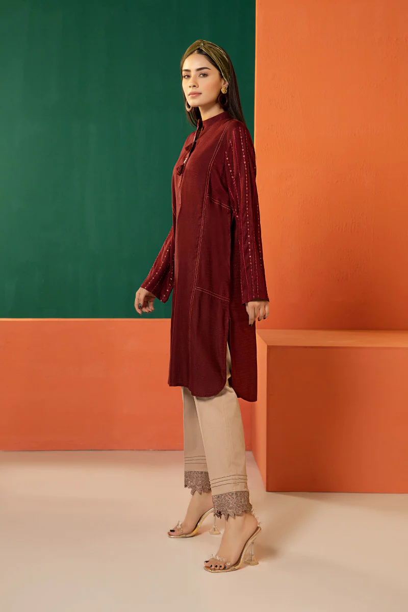 Shirt Maroon MB-W21-126 - Image 3