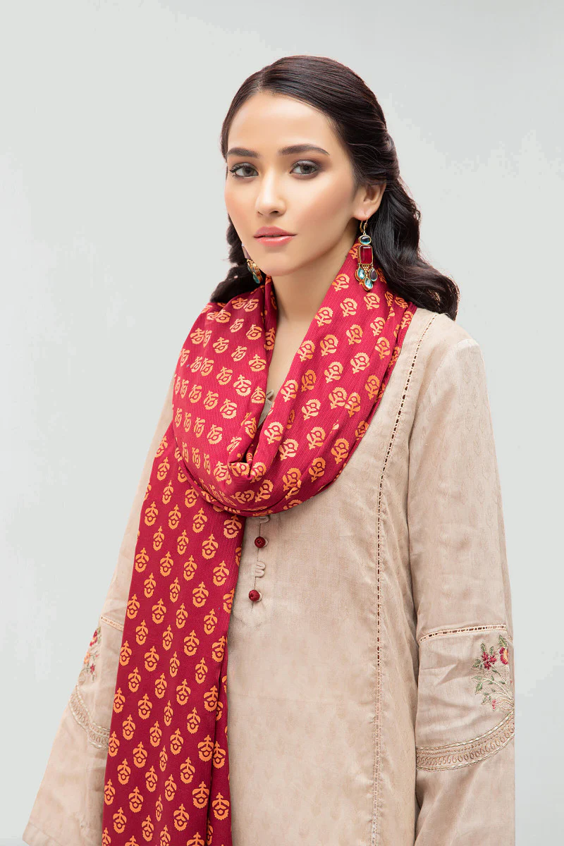 Scarf Red MB-W21-170 - Image 2