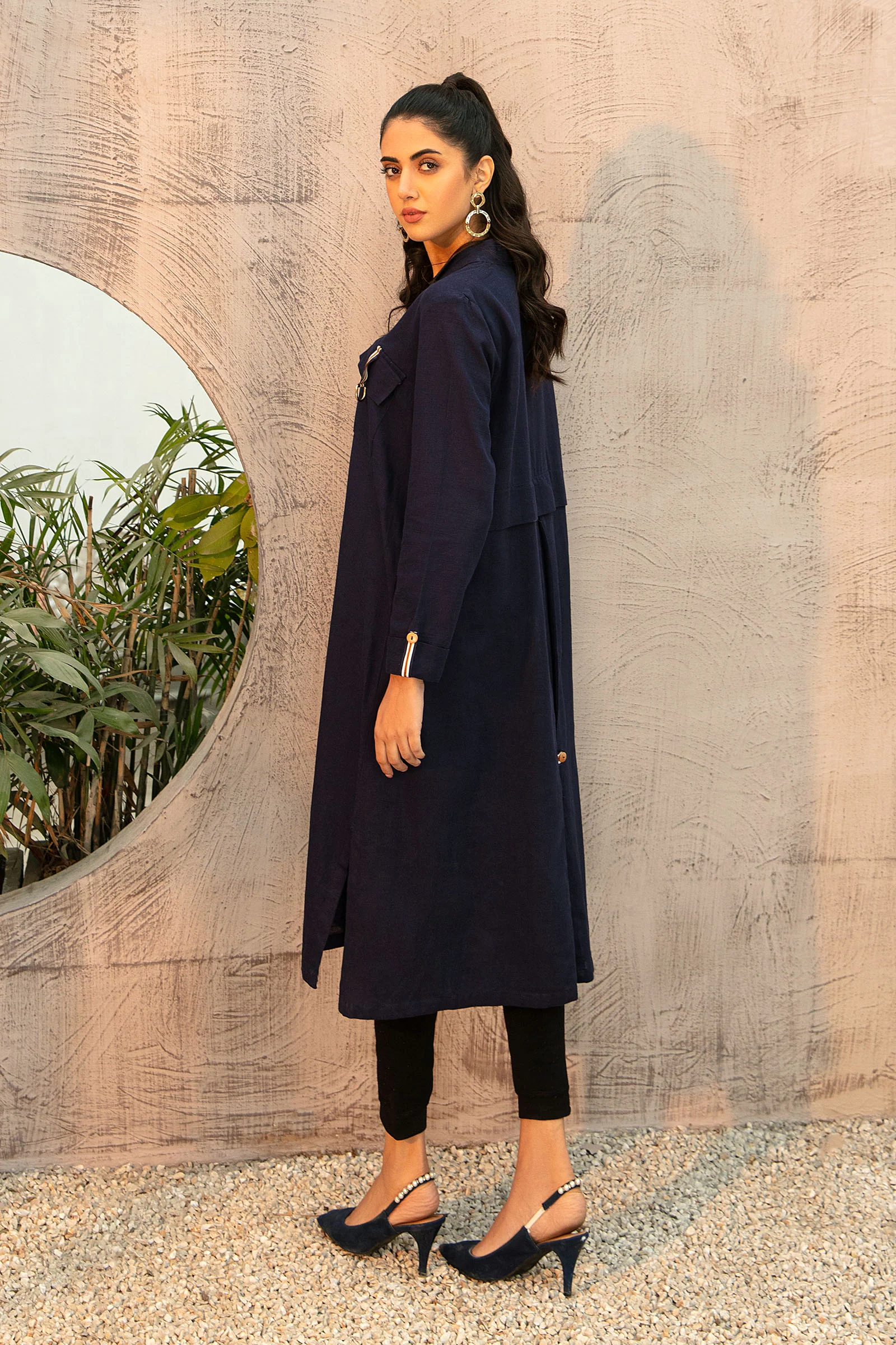 Shirt Navy Blue MB-W22-115 - Image 3