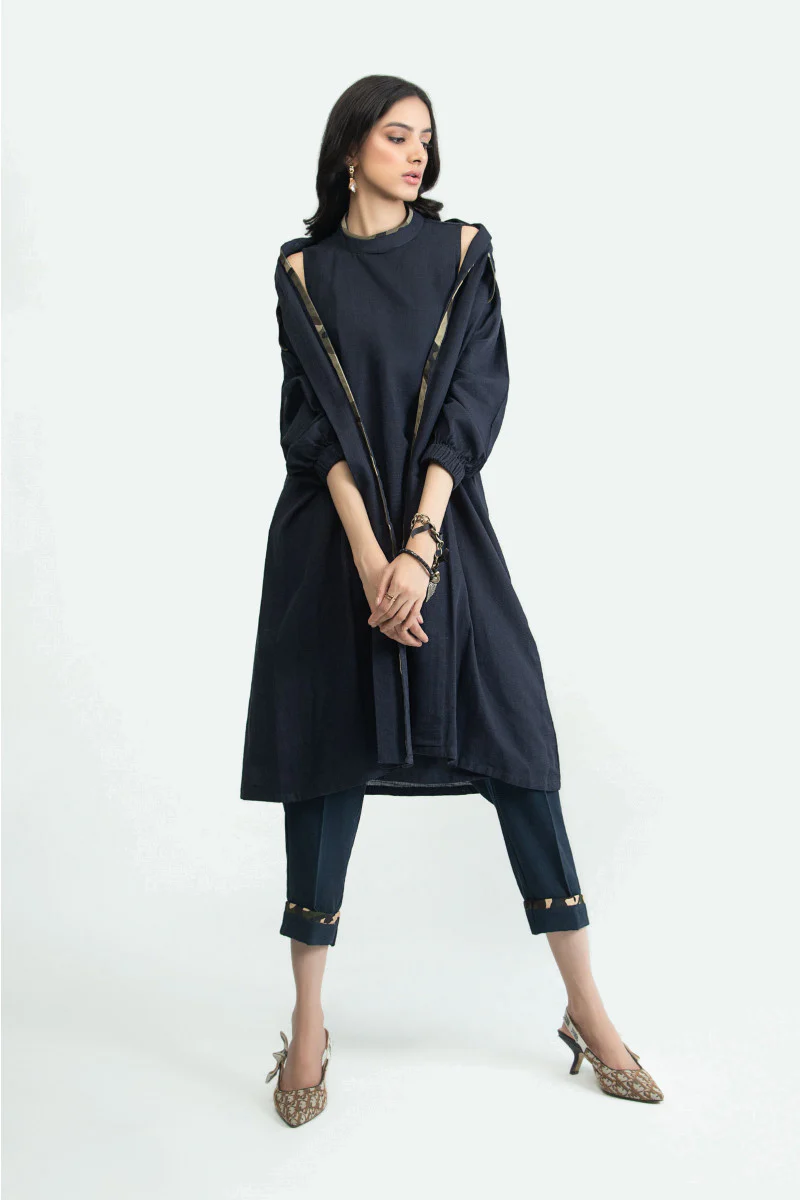 Shirt Navy Blue MB-W22-148 - Image 2