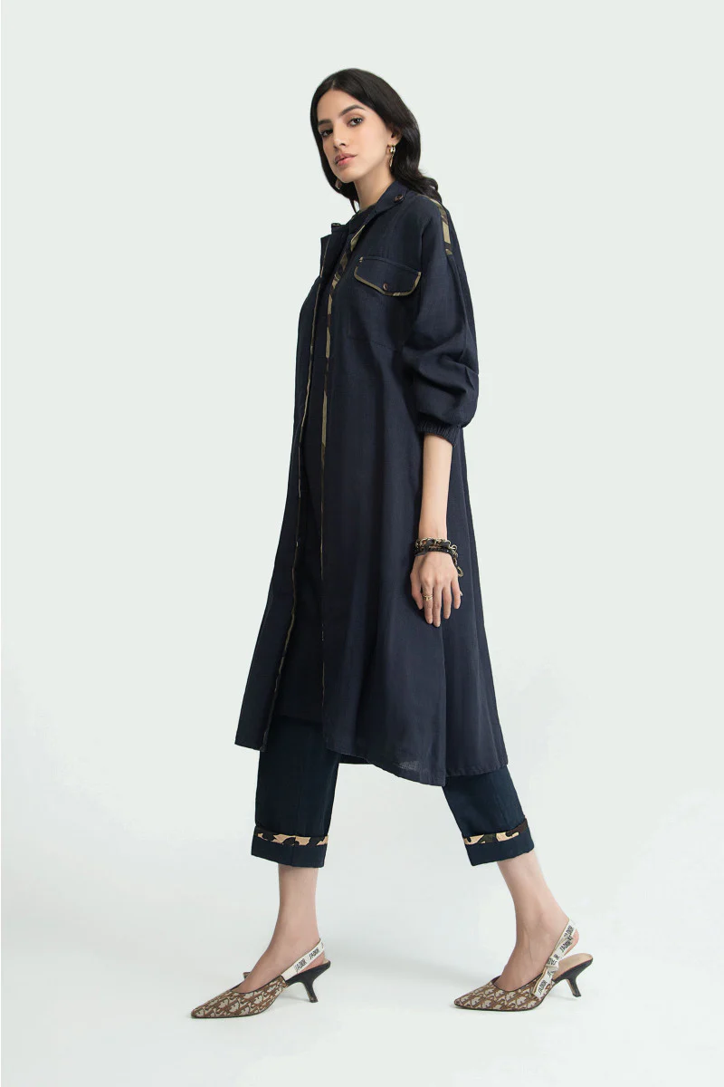 Shirt Navy Blue MB-W22-148 - Image 3