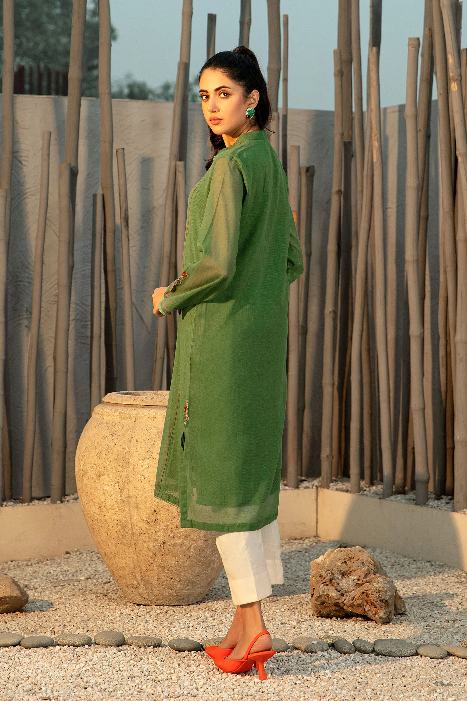Shirt Green MB-W22-154 - Image 3