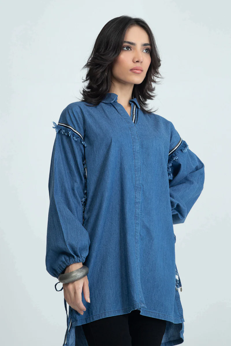 Shirt Blue MB-W22-253 - Image 2