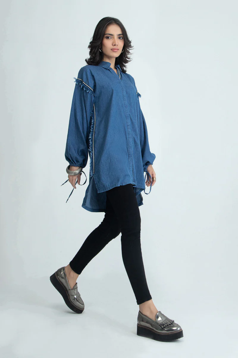 Shirt Blue MB-W22-253 - Image 3