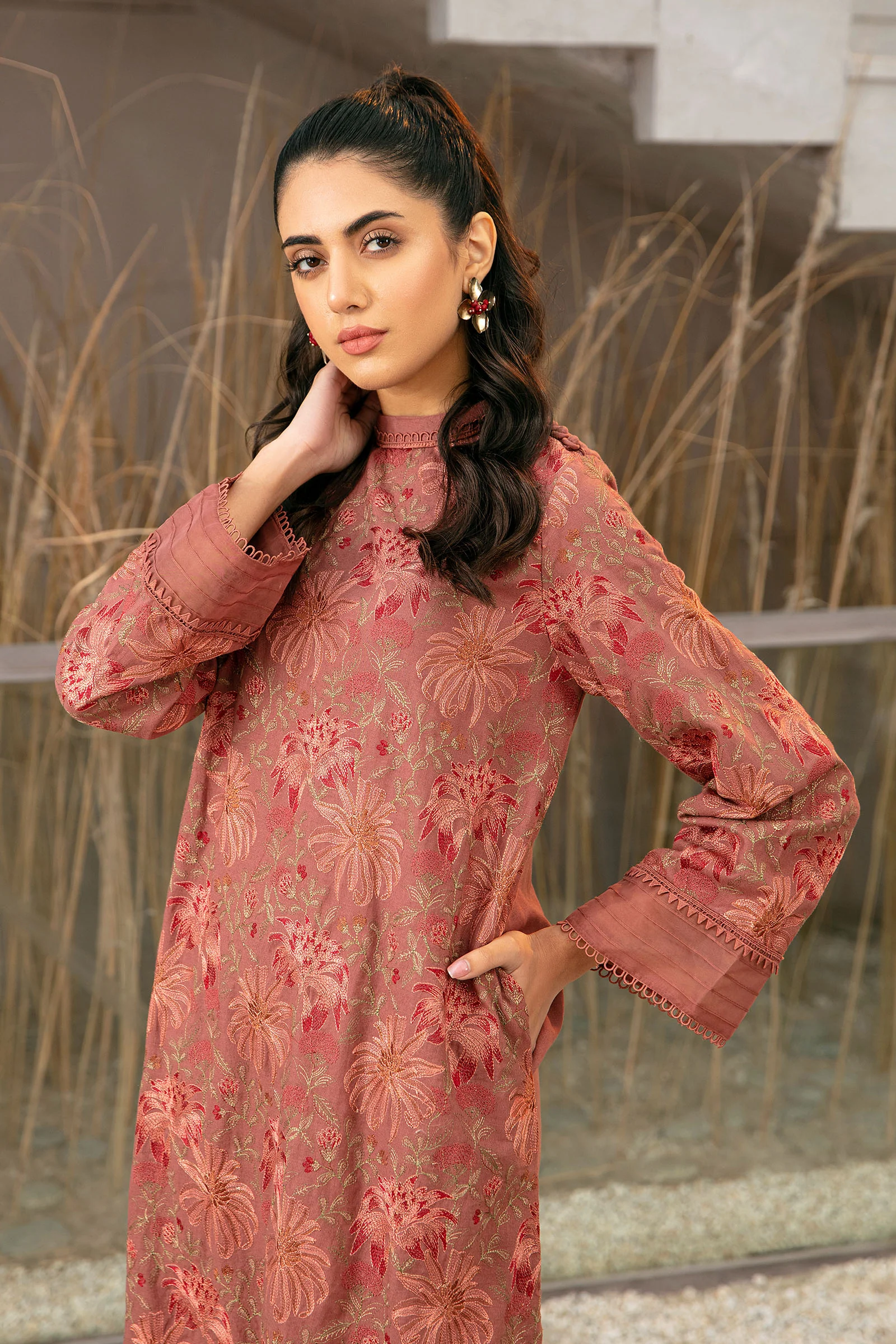 Shirt Teal Rose MB-W22-277 - Image 3