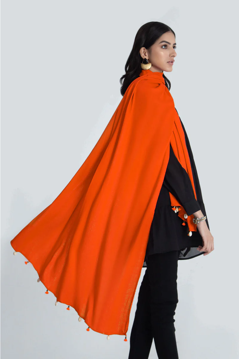 Scarf Orange MB-W22-296 - Image 2