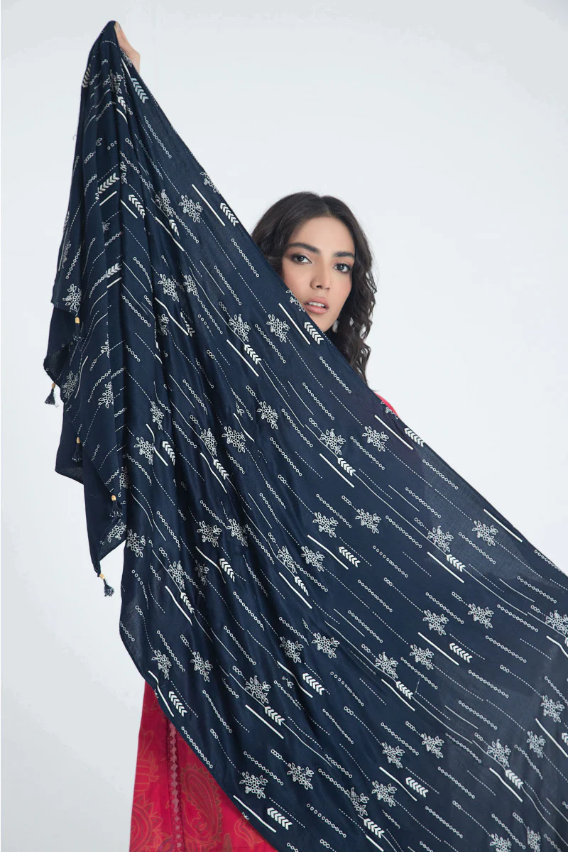 Scarf Blue MB-W22-307 - Image 2