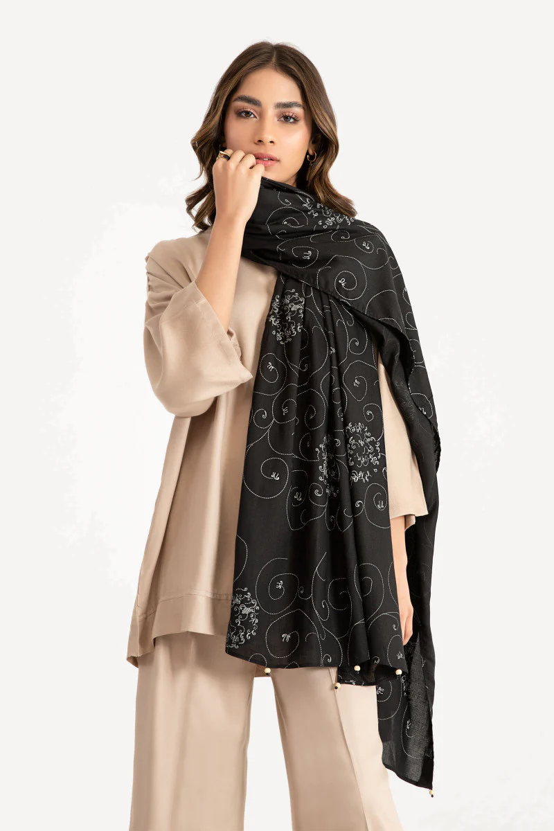 Scarf Black MB-W22-308 - Image 2