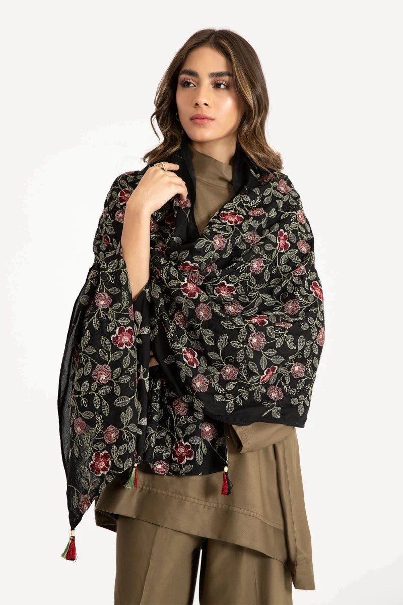 Scarf Black MB-W22-318 - Image 2