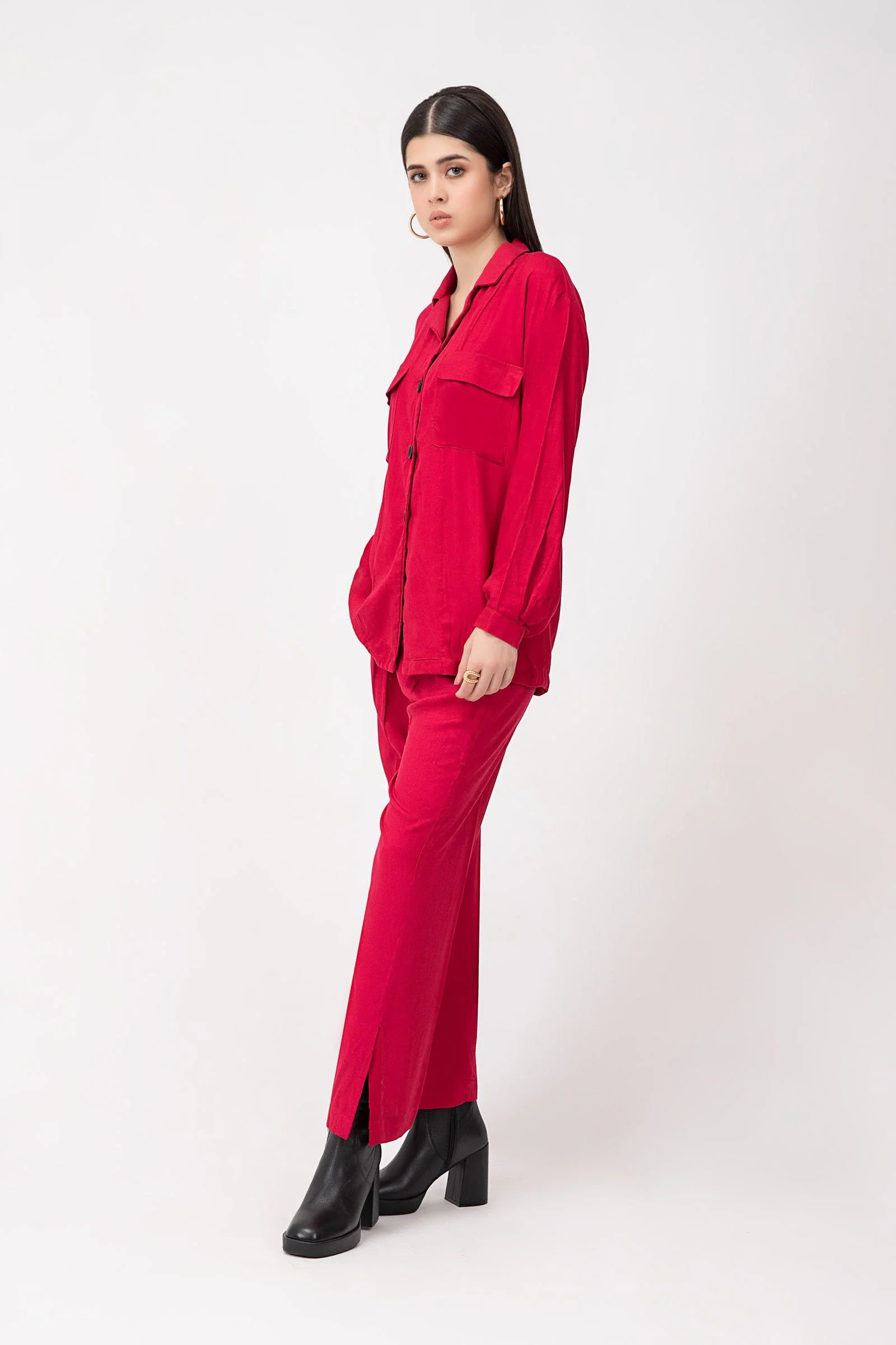 Suit Dark Pink MB-W23-10 - Image 3
