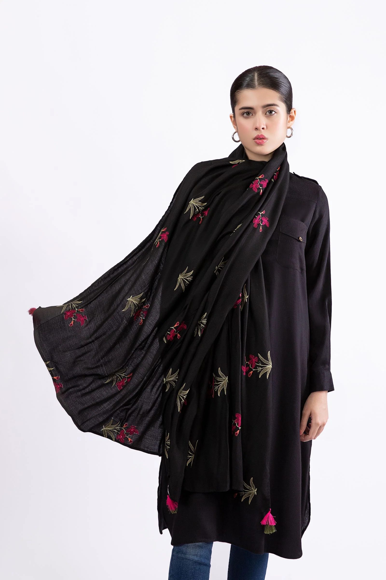 Scarf Black MB-W23-147 - Image 2
