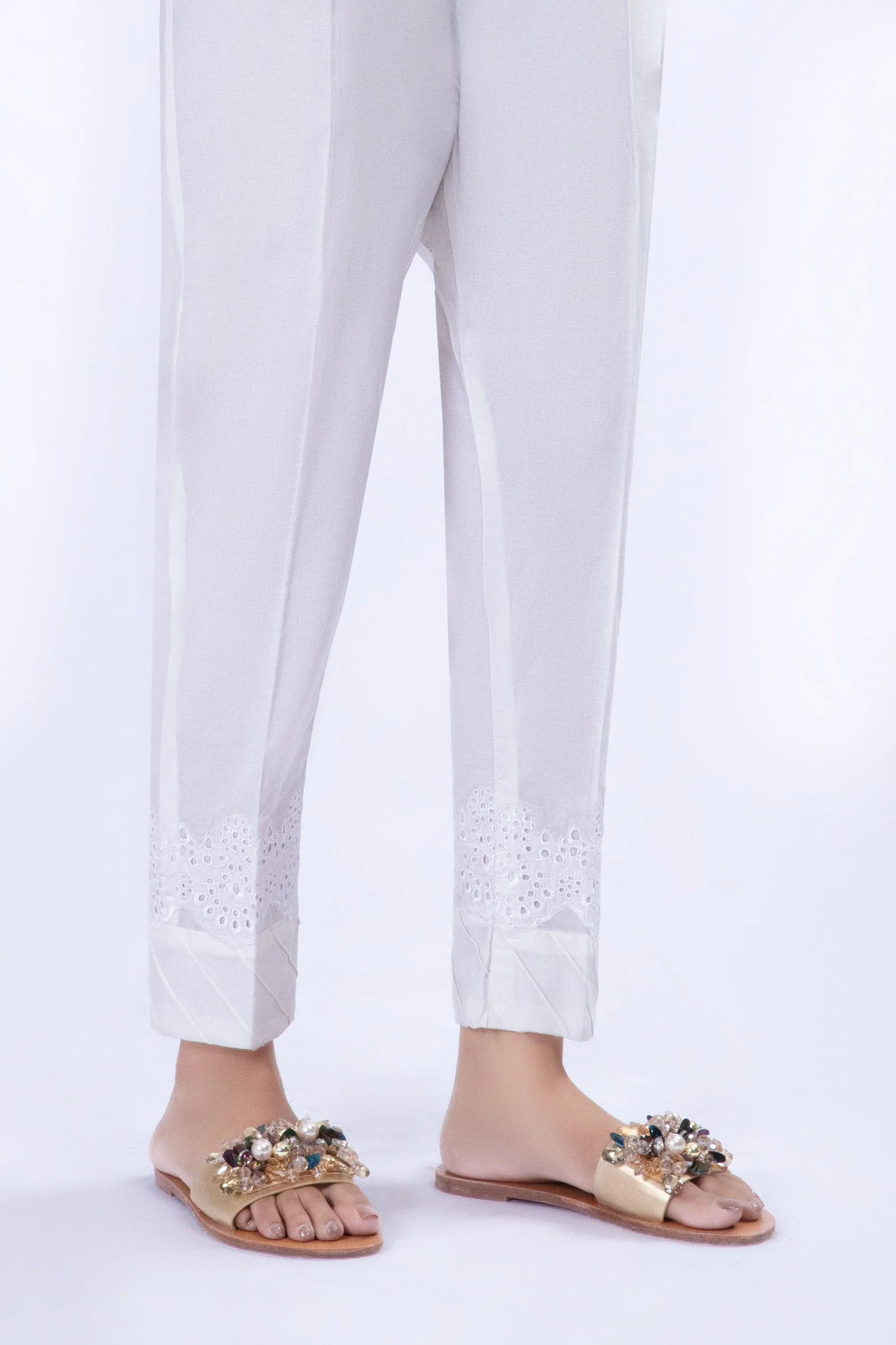 Embroidered Cambric Trouser | MB-W23-182 - Image 2