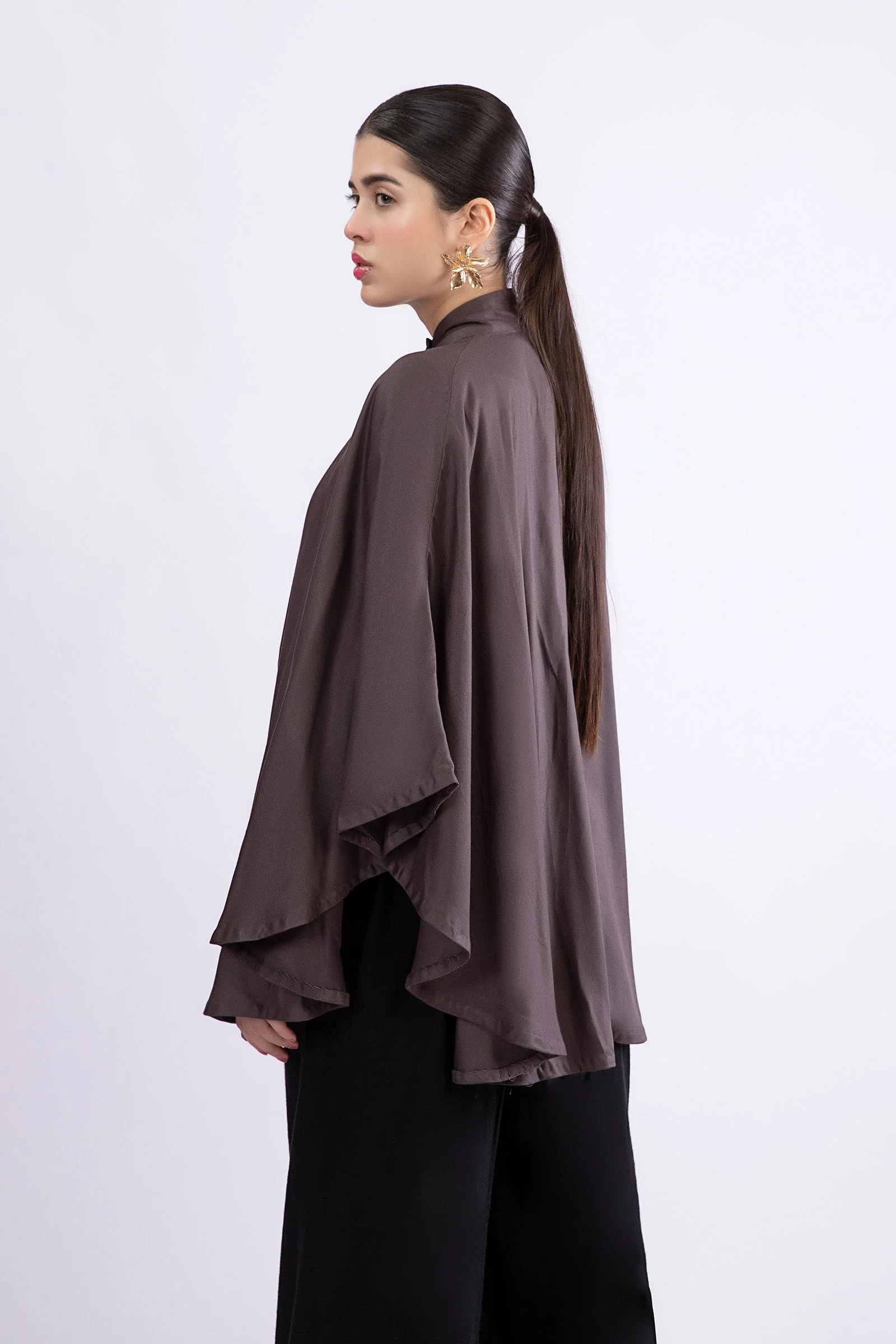 Cape shawl Grey - Image 4