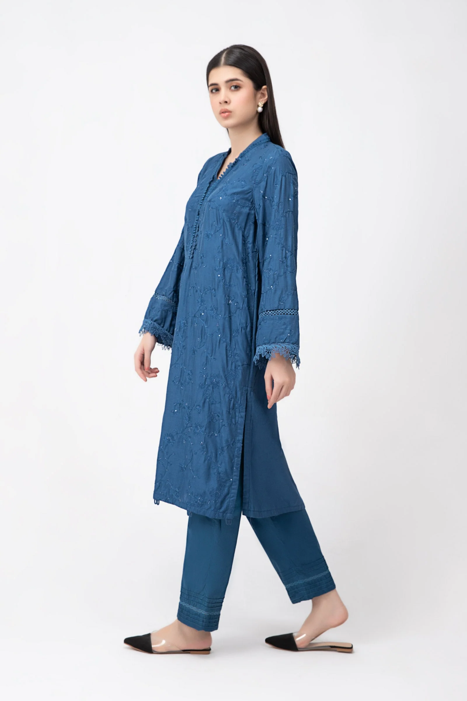 Shirt Teal blue MB-W23-27 - Image 3