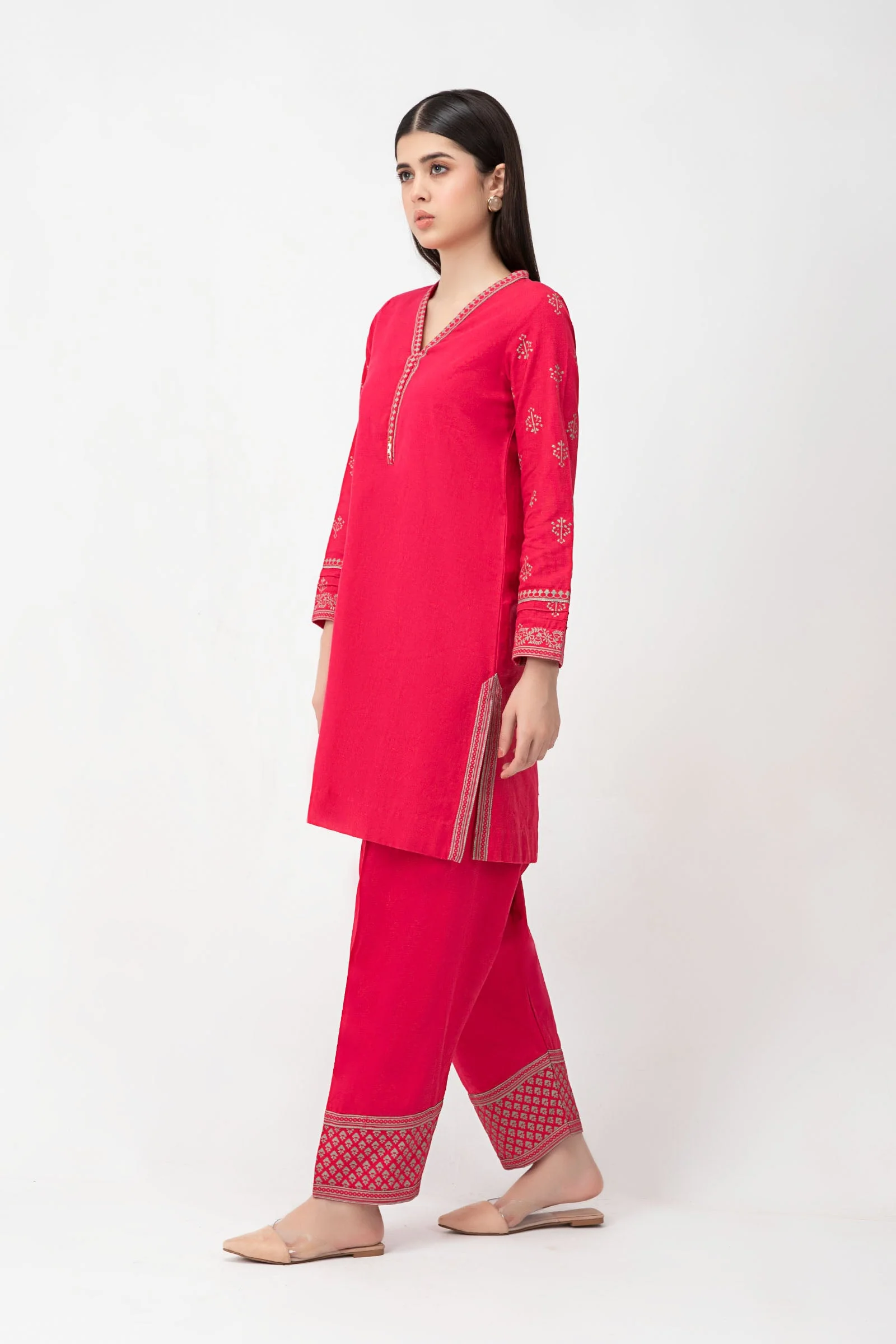 Suit Fuchsia Pink MB-W23-73 - Image 3