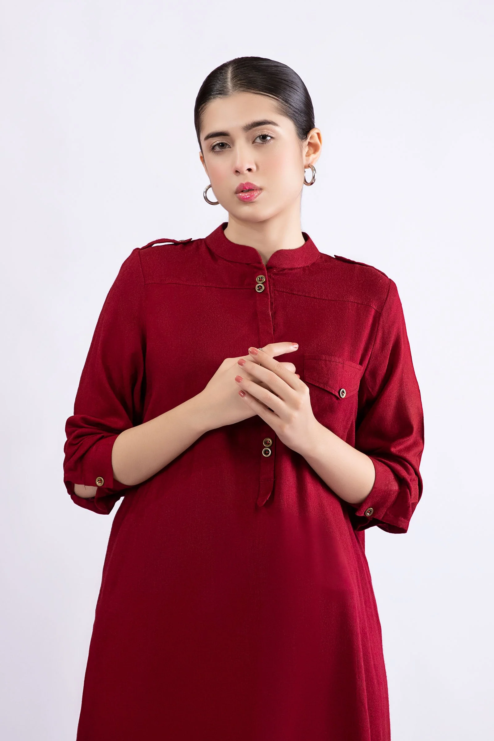 Shirt Red MB-W23-86 - Image 2