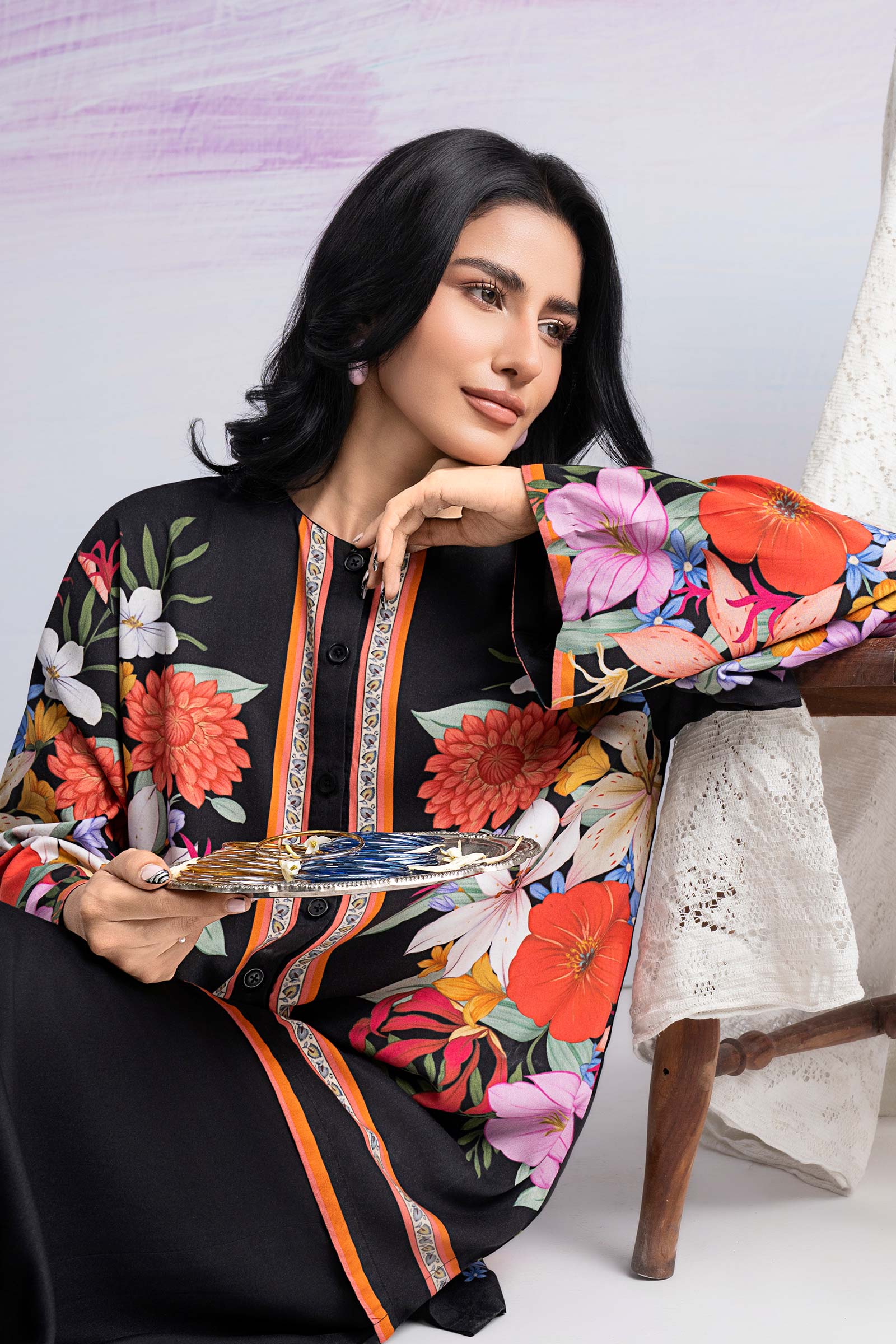 2 Pc Printed Twill Suit - Image 2