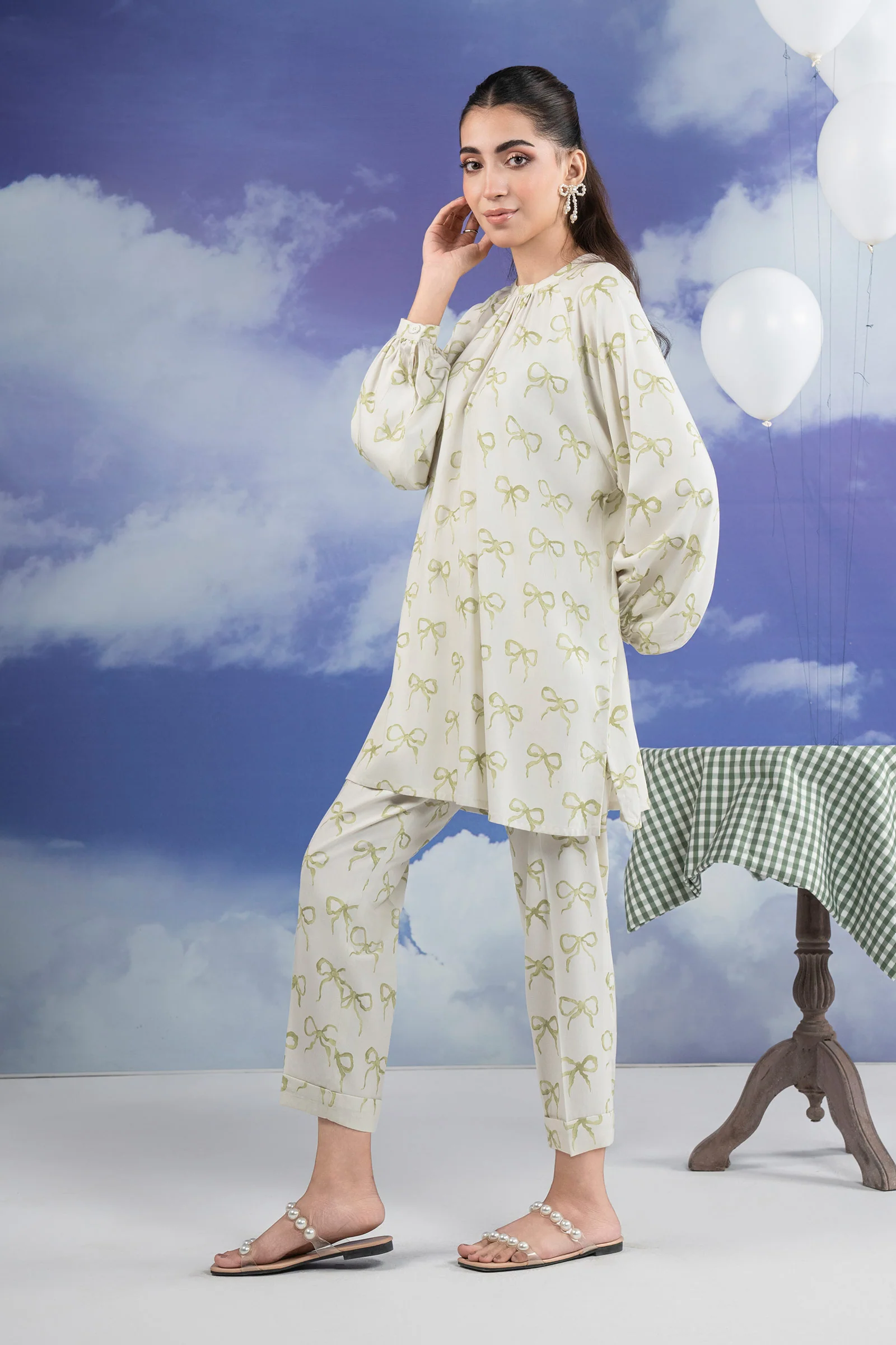 2 Pc Printed Twill Suit - Image 3