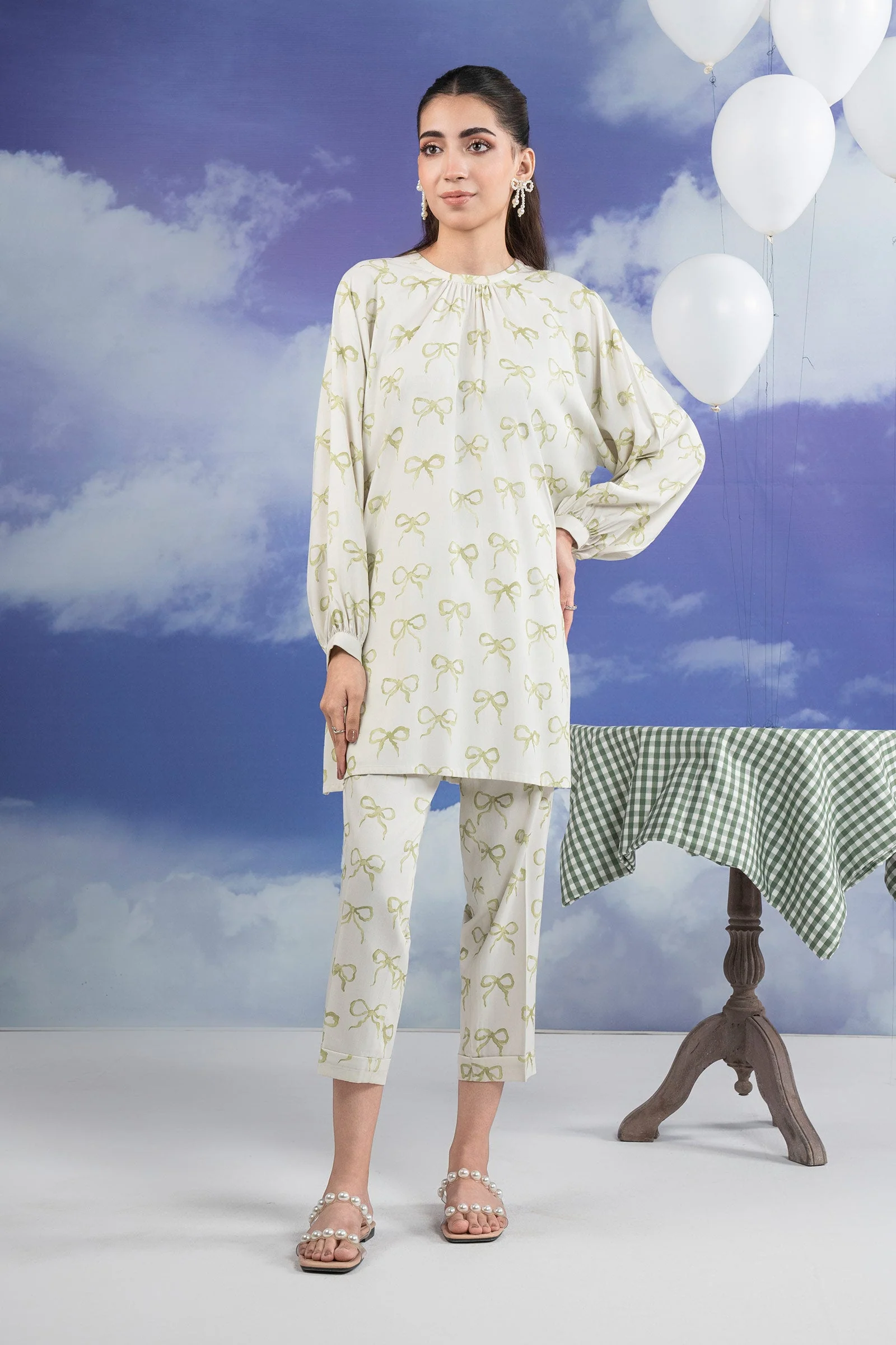 2 Pc Printed Twill Suit - Image 4