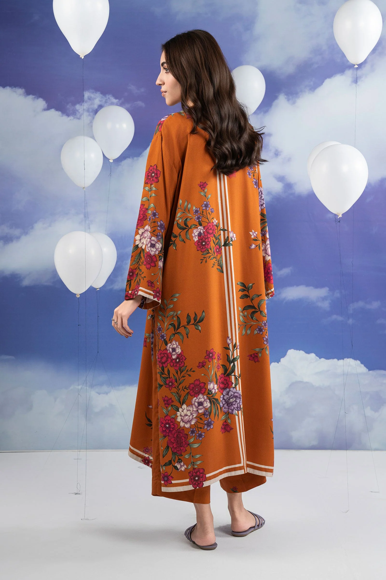 2 Pc Printed Slub Khaddar Suit - Image 6