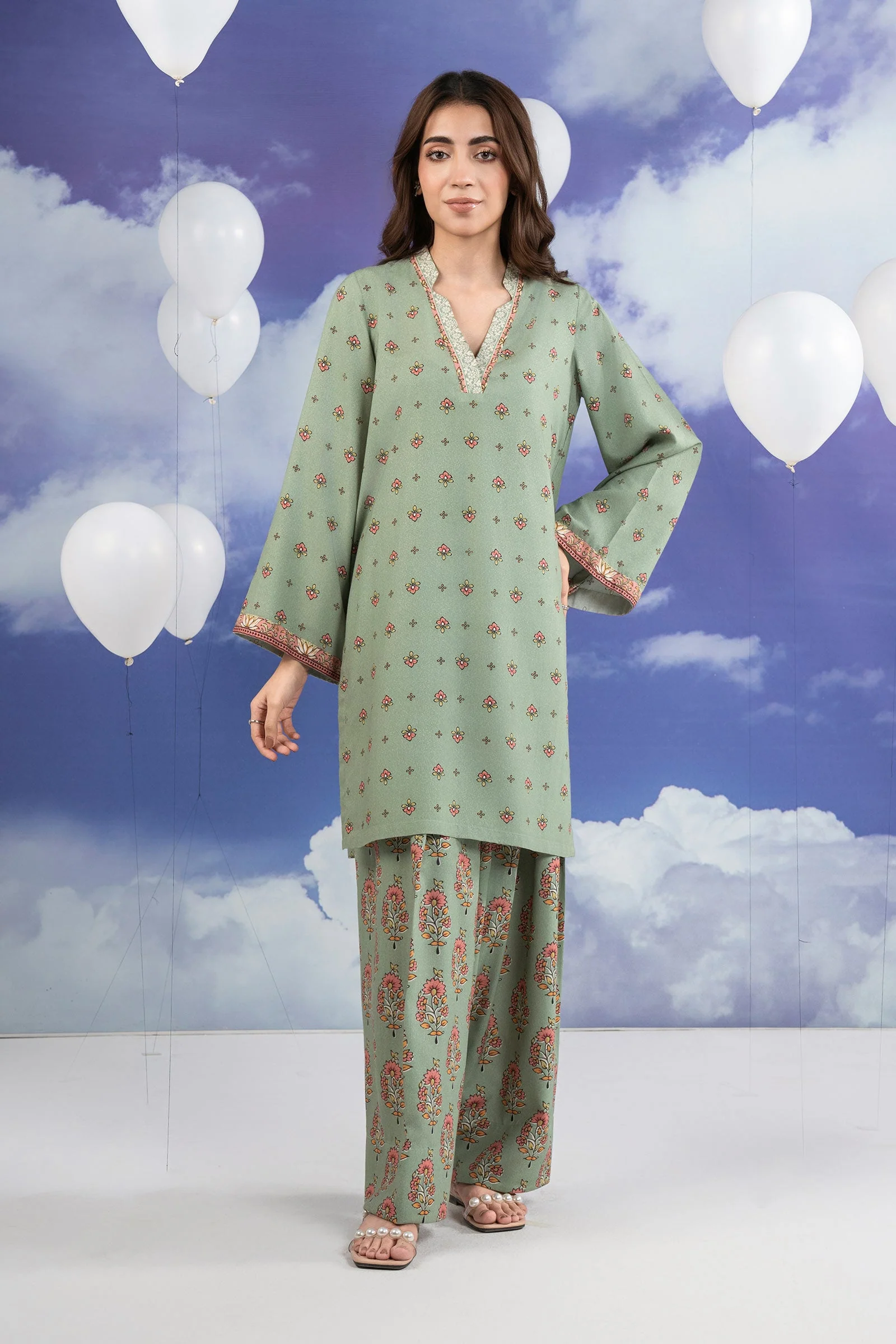 2 Pc Printed Karandi Suit - Image 3