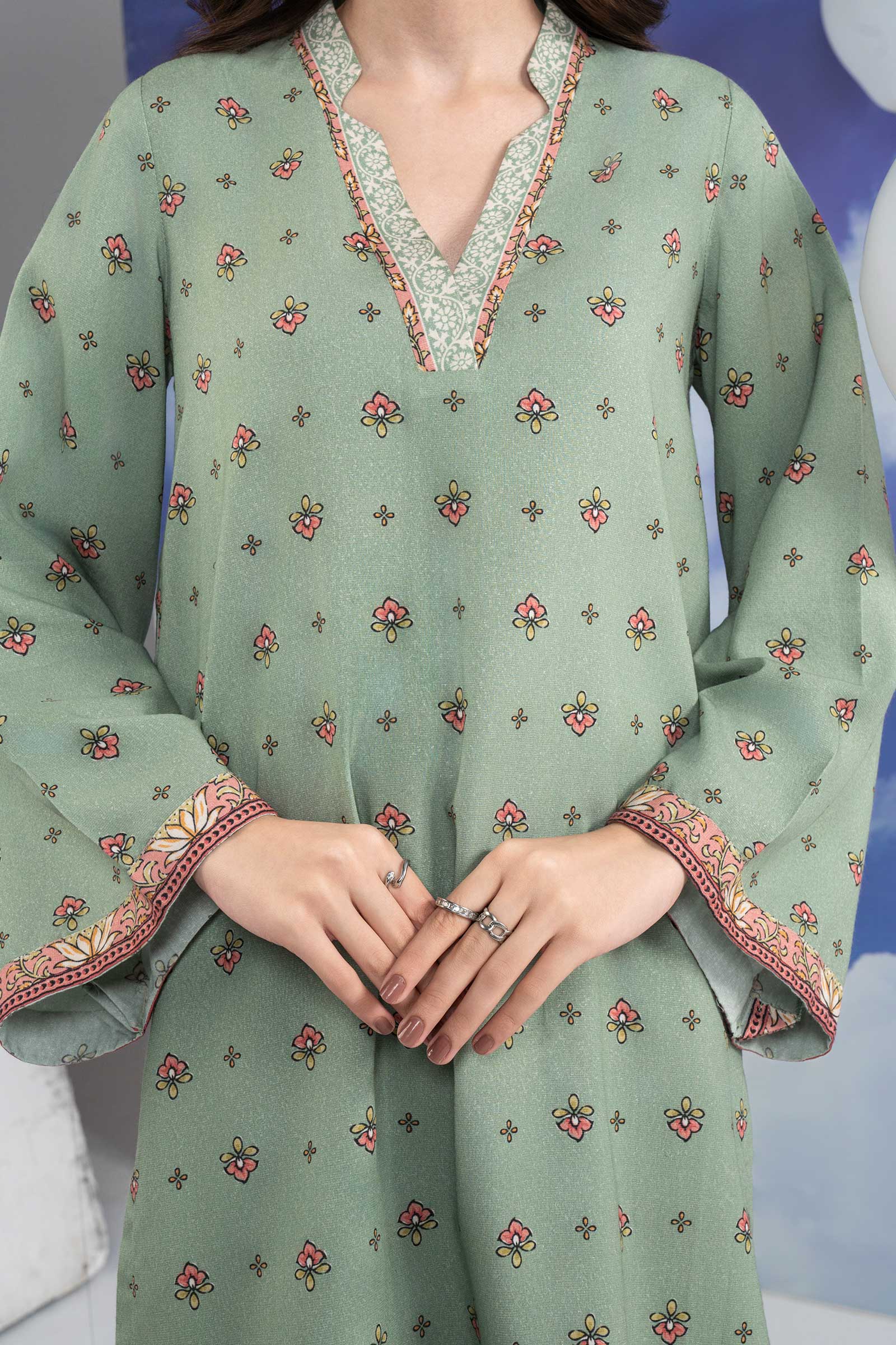 2 Pc Printed Karandi Suit - Image 4