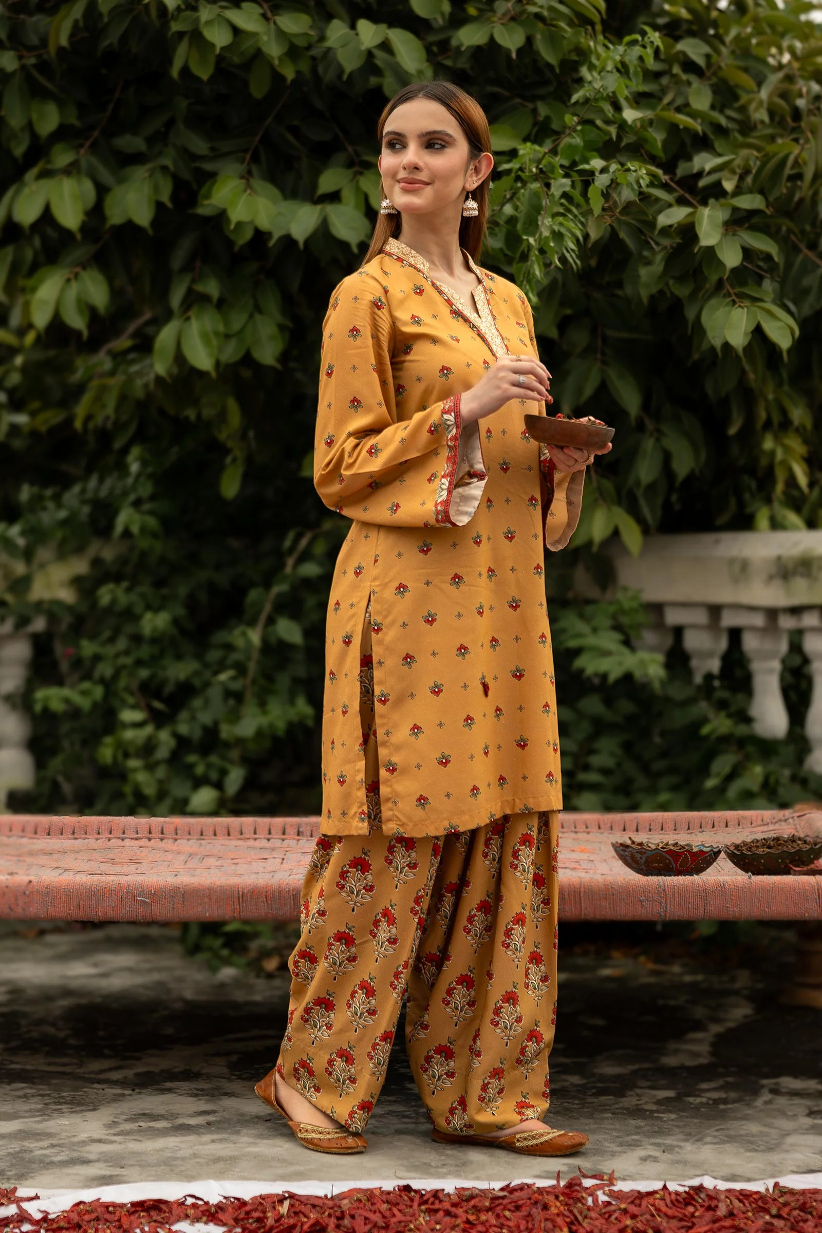 2 Pc Printed Karandi Suit - Image 4