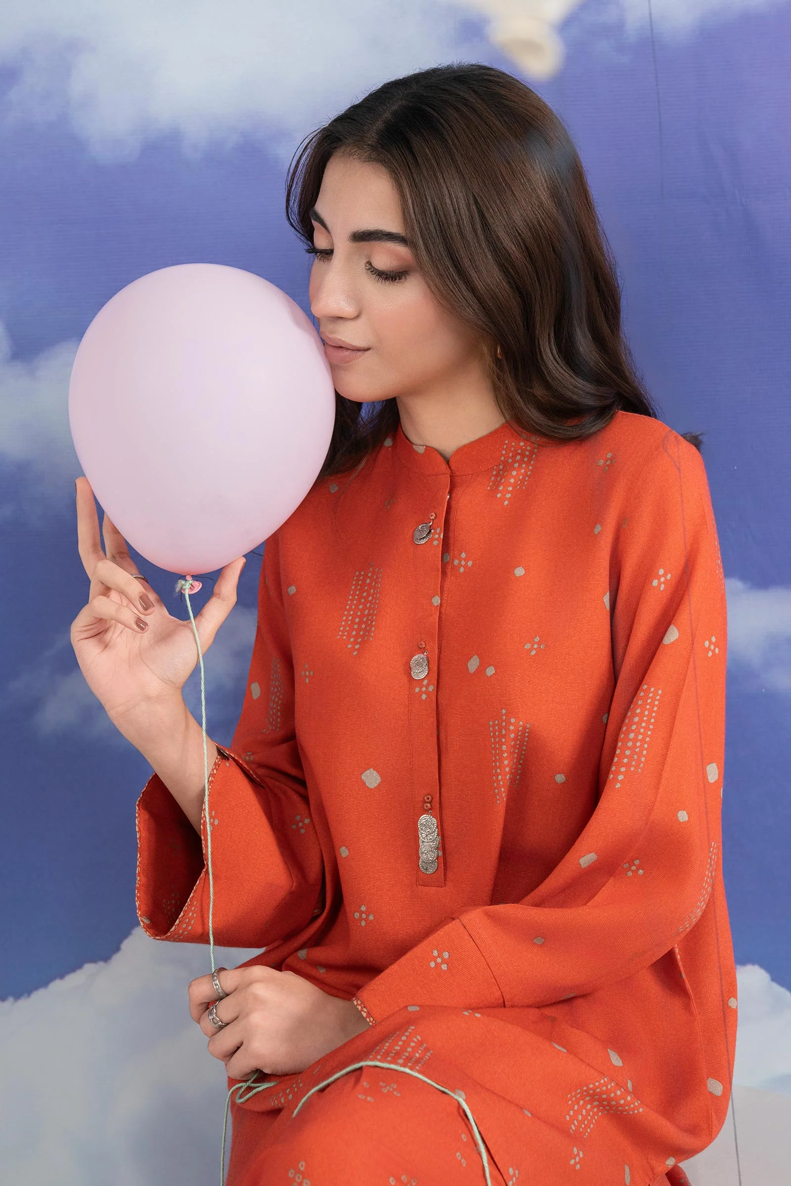 2 Pc Printed Karandi Suit - Image 2