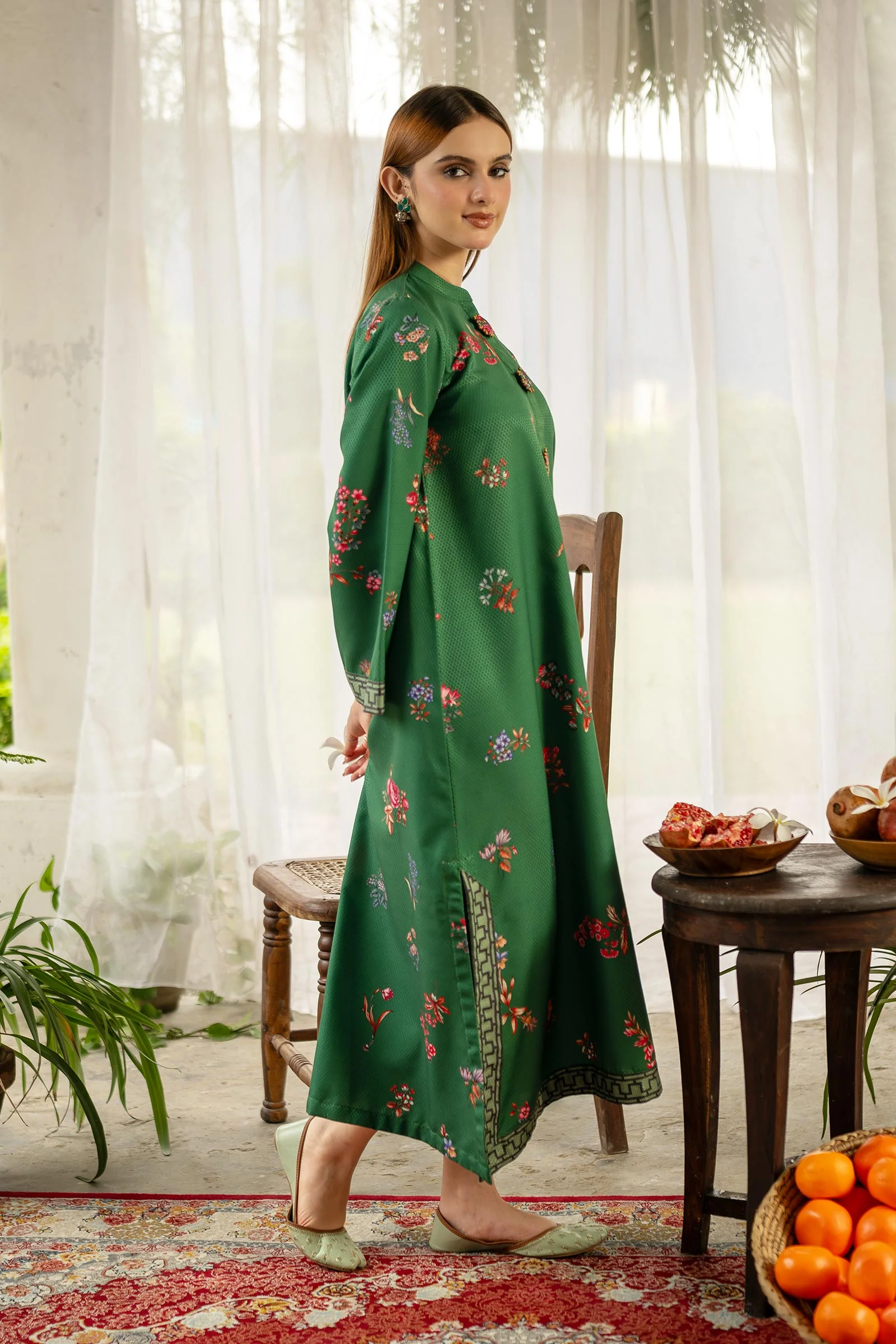 2 Pc Printed Dobby Viscose Suit - Image 4