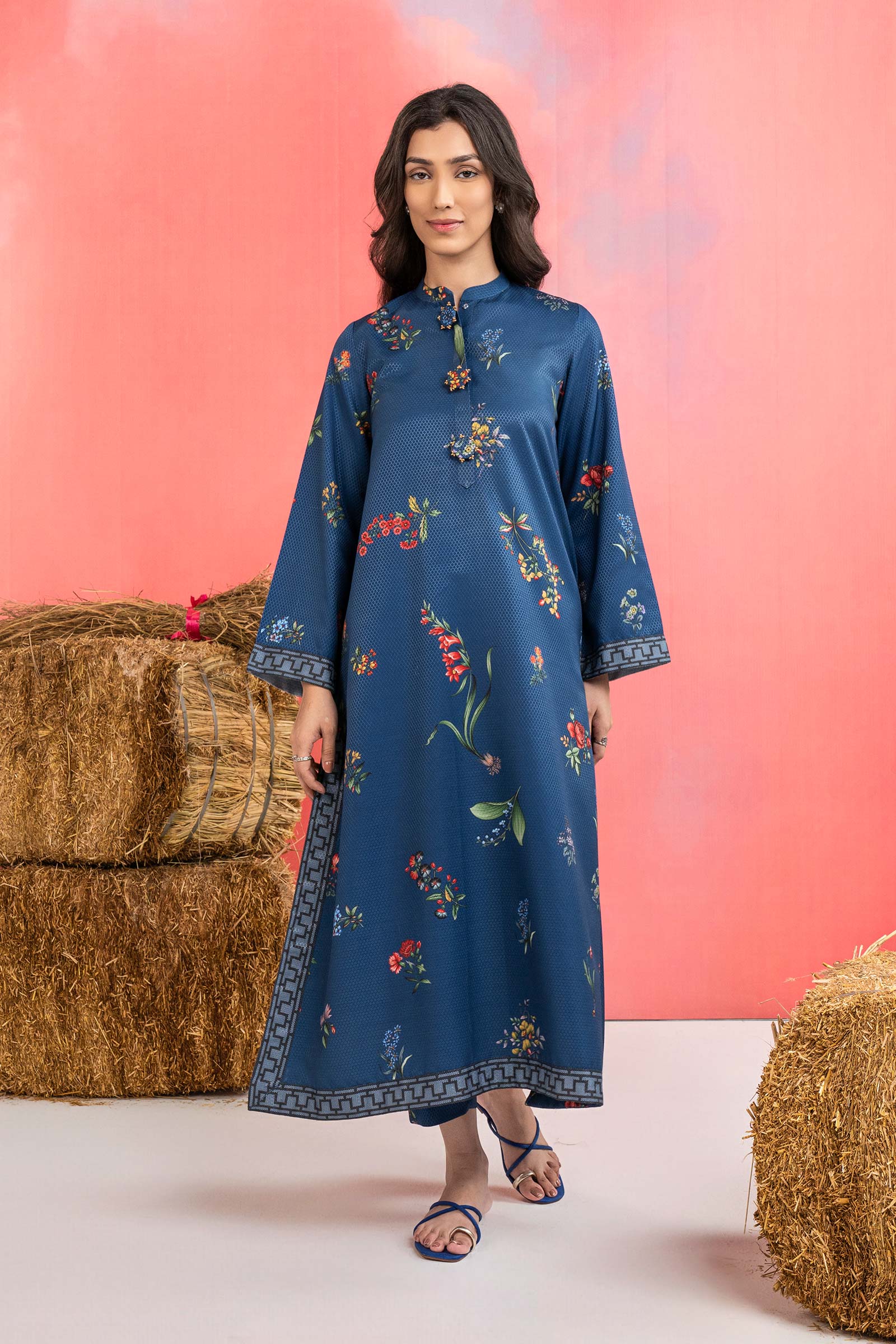 2 Pc Printed Dobby Viscose Suit - Image 2