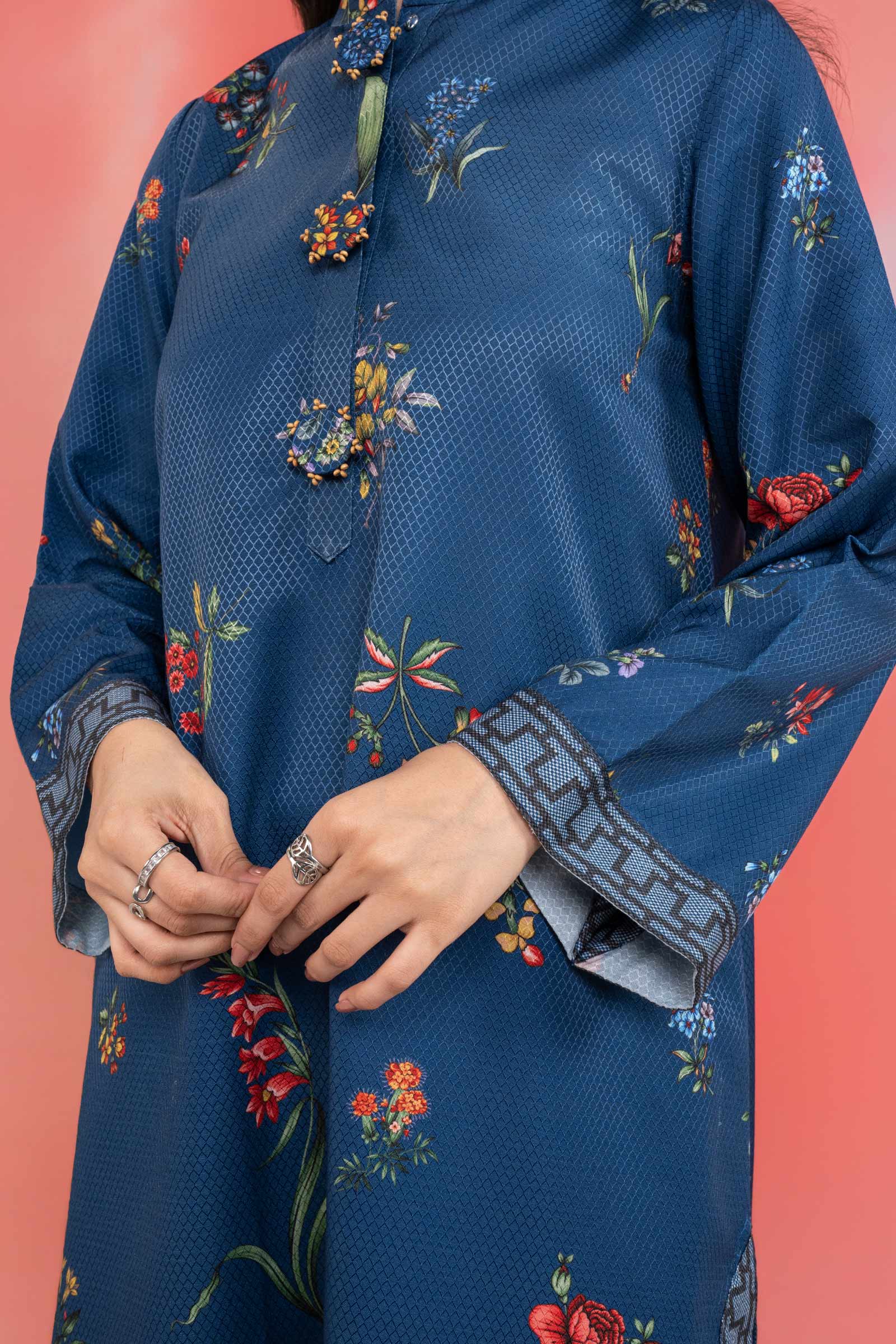 2 Pc Printed Dobby Viscose Suit - Image 4