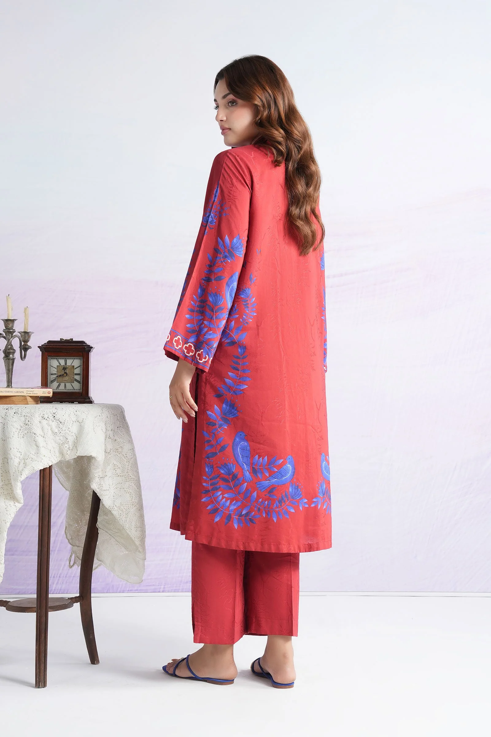 2 Pc Printed Filament Viscose Suit - Image 5