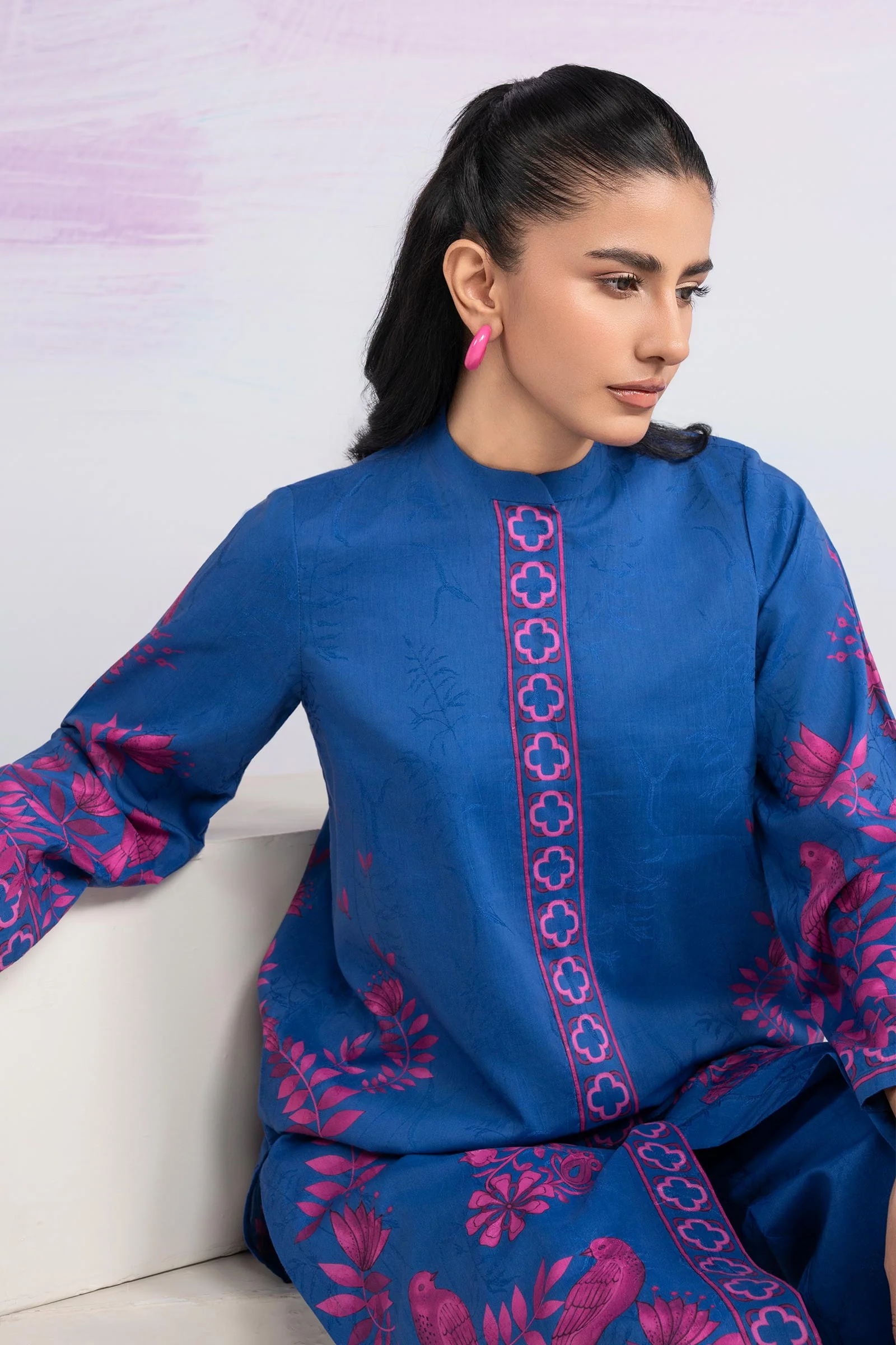 2 Pc Printed Filament Viscose Suit - Image 2