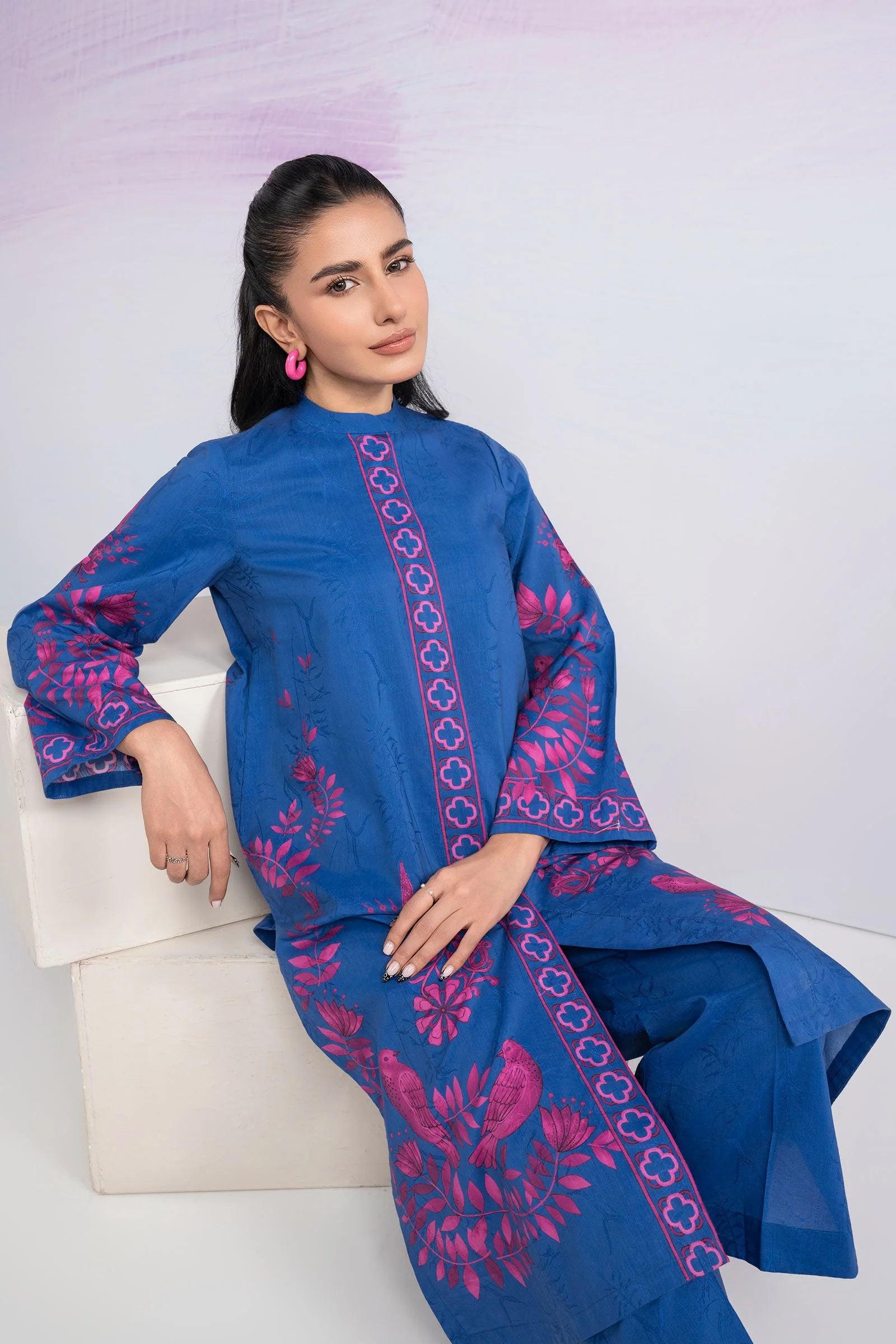 2 Pc Printed Filament Viscose Suit - Image 3