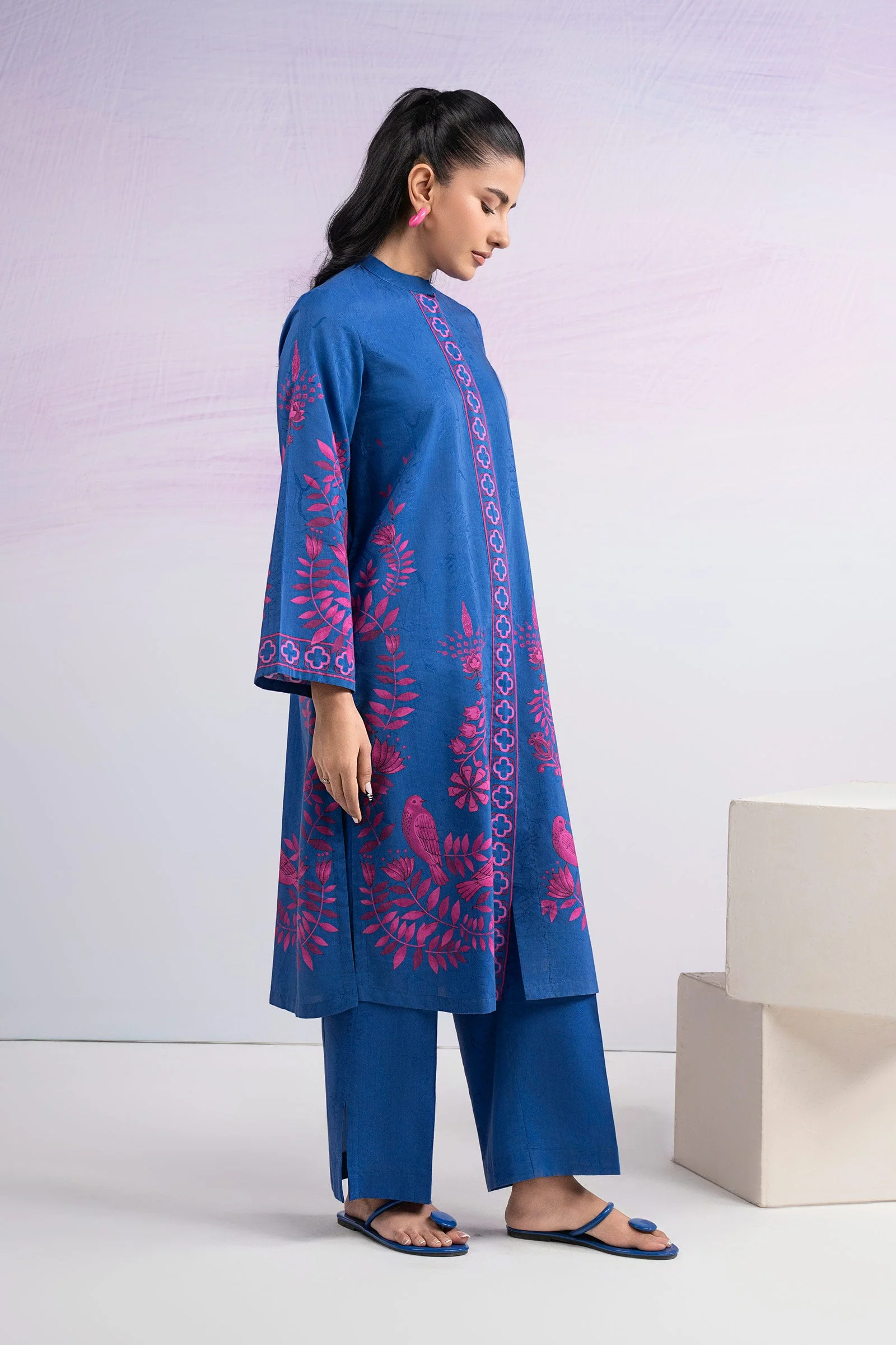 2 Pc Printed Filament Viscose Suit - Image 5
