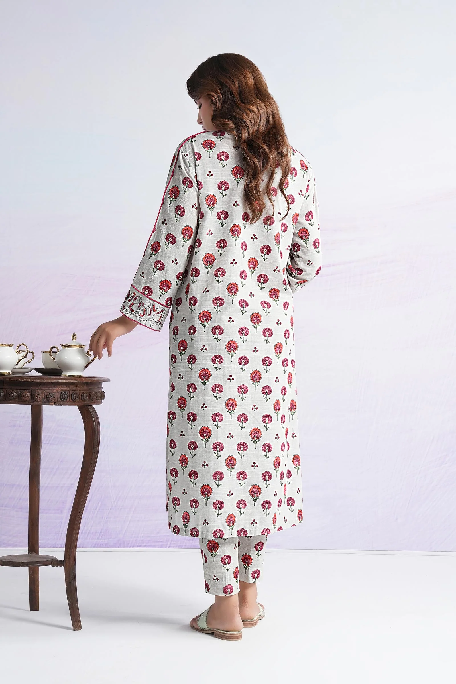 2 Pc Printed Dobby Viscose Suit - Image 5