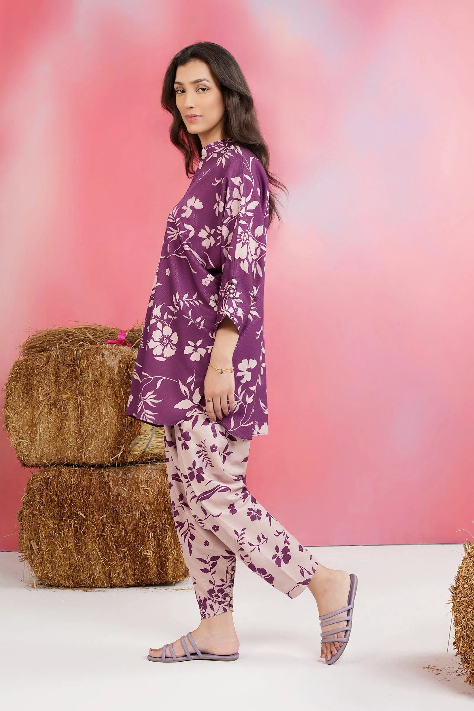 2 Pc Printed Dobby Viscose Suit - Image 5