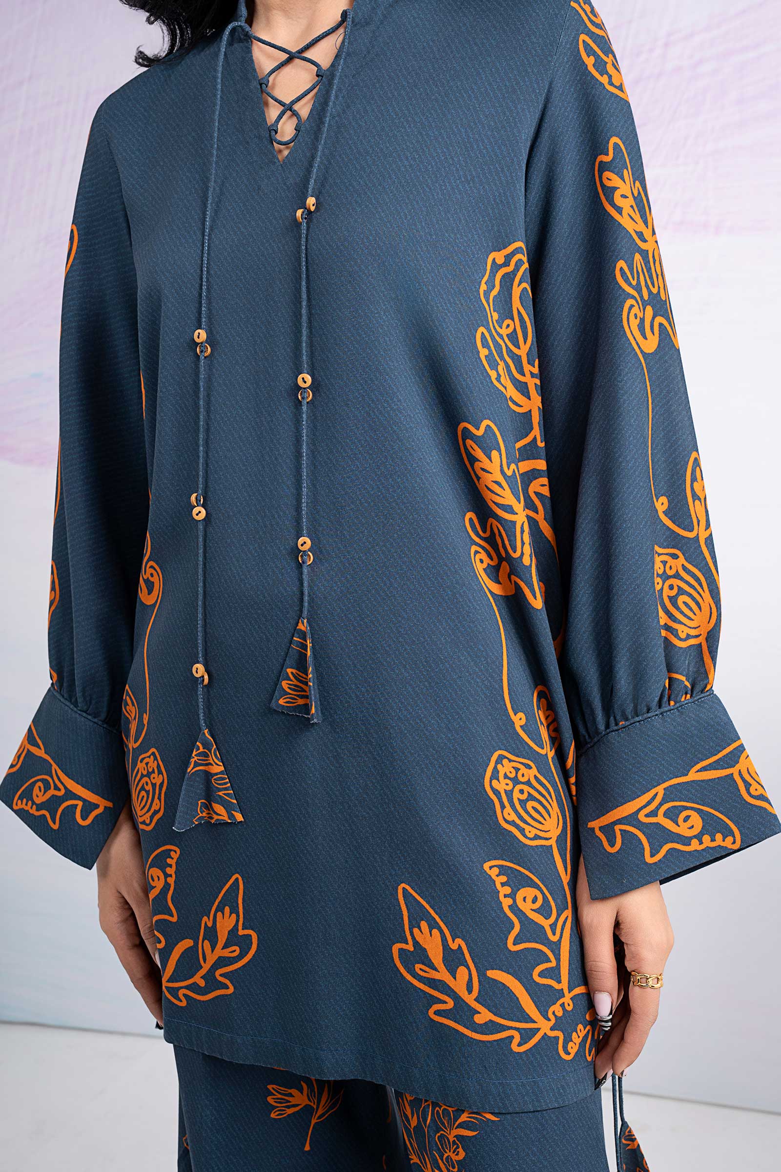 2 Pc Printed Twill Suit - Image 4