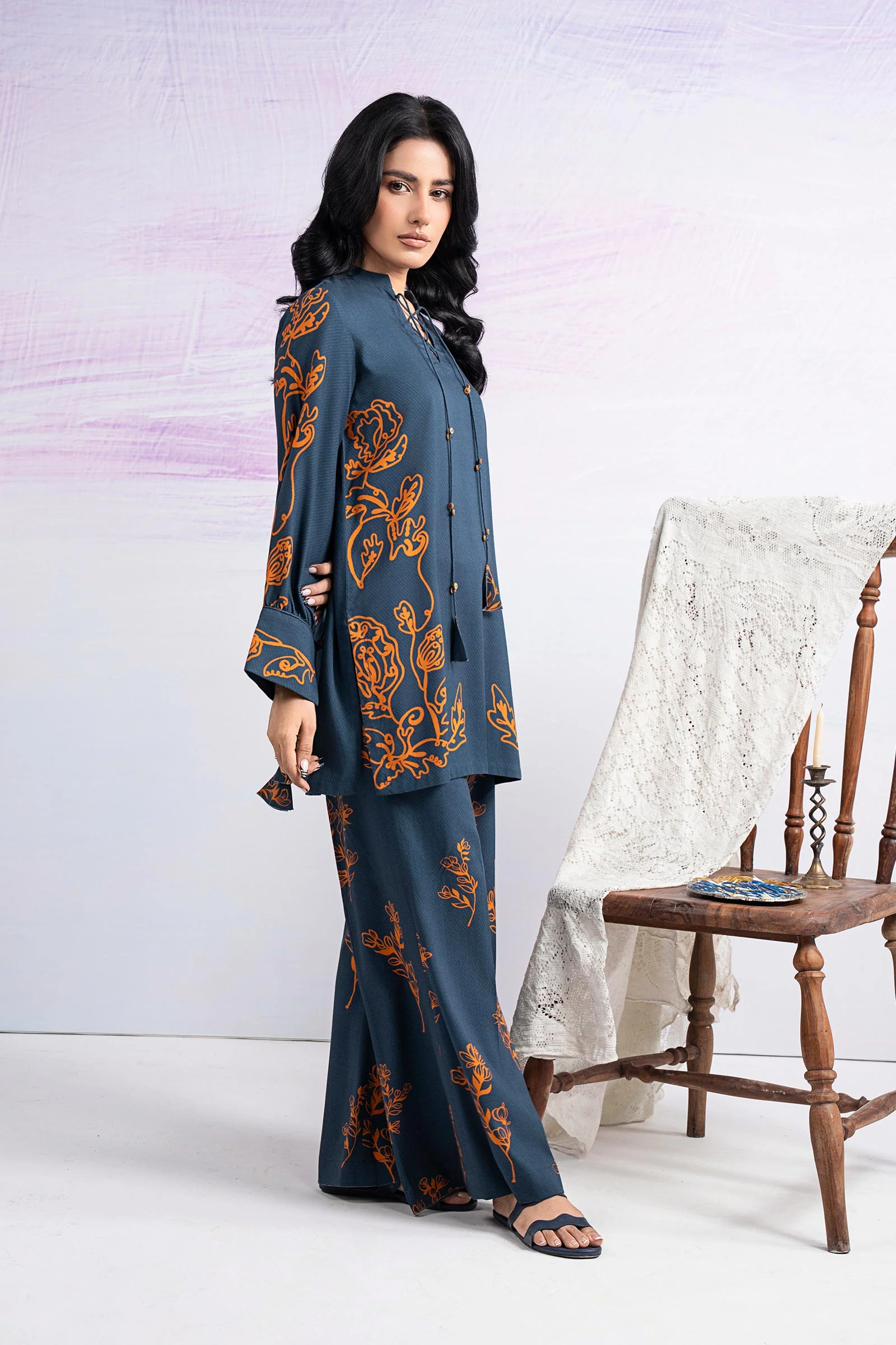 2 Pc Printed Twill Suit - Image 5