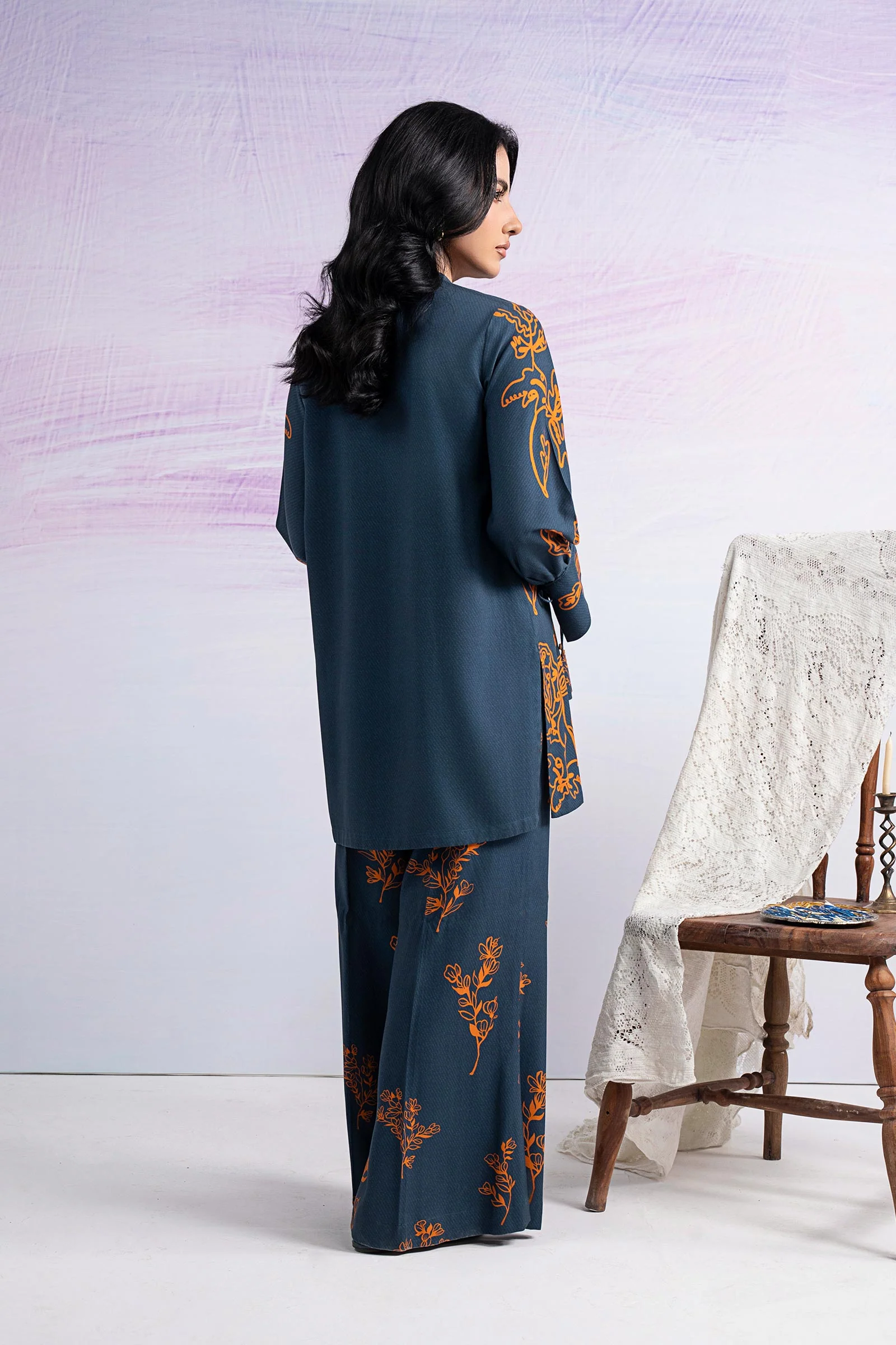 2 Pc Printed Twill Suit - Image 6