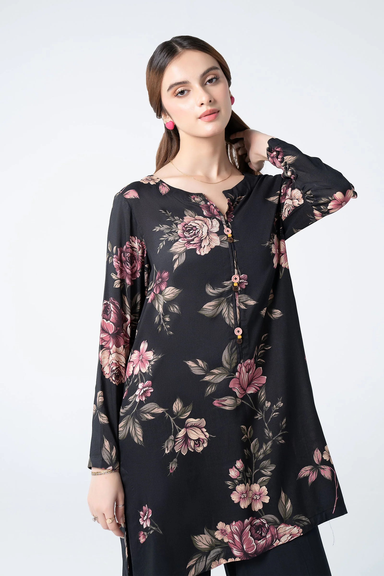 2 Pc Embroidered Silk Slub Suit