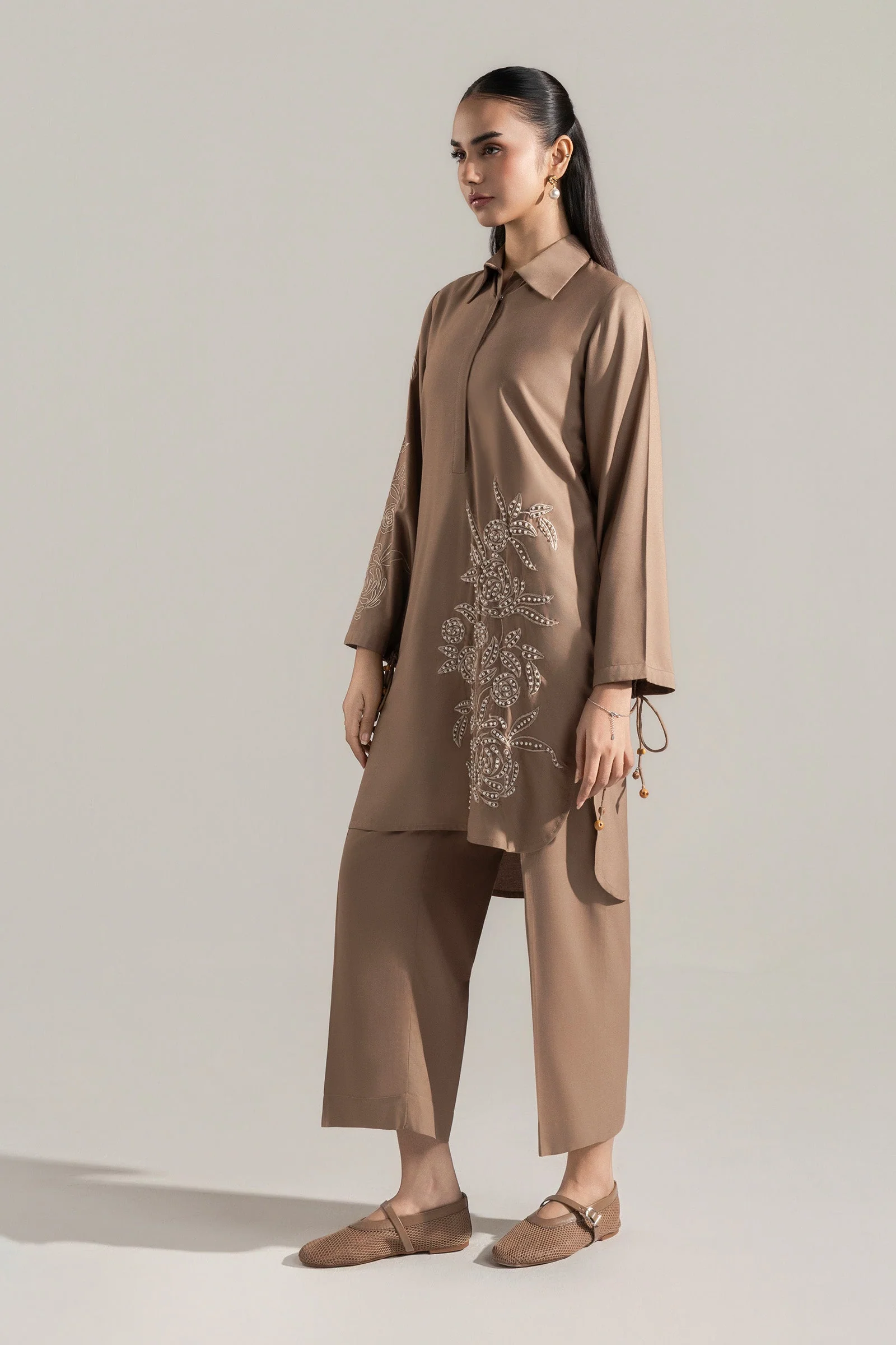 2 Pc Embroidered Twill Suit - Image 5