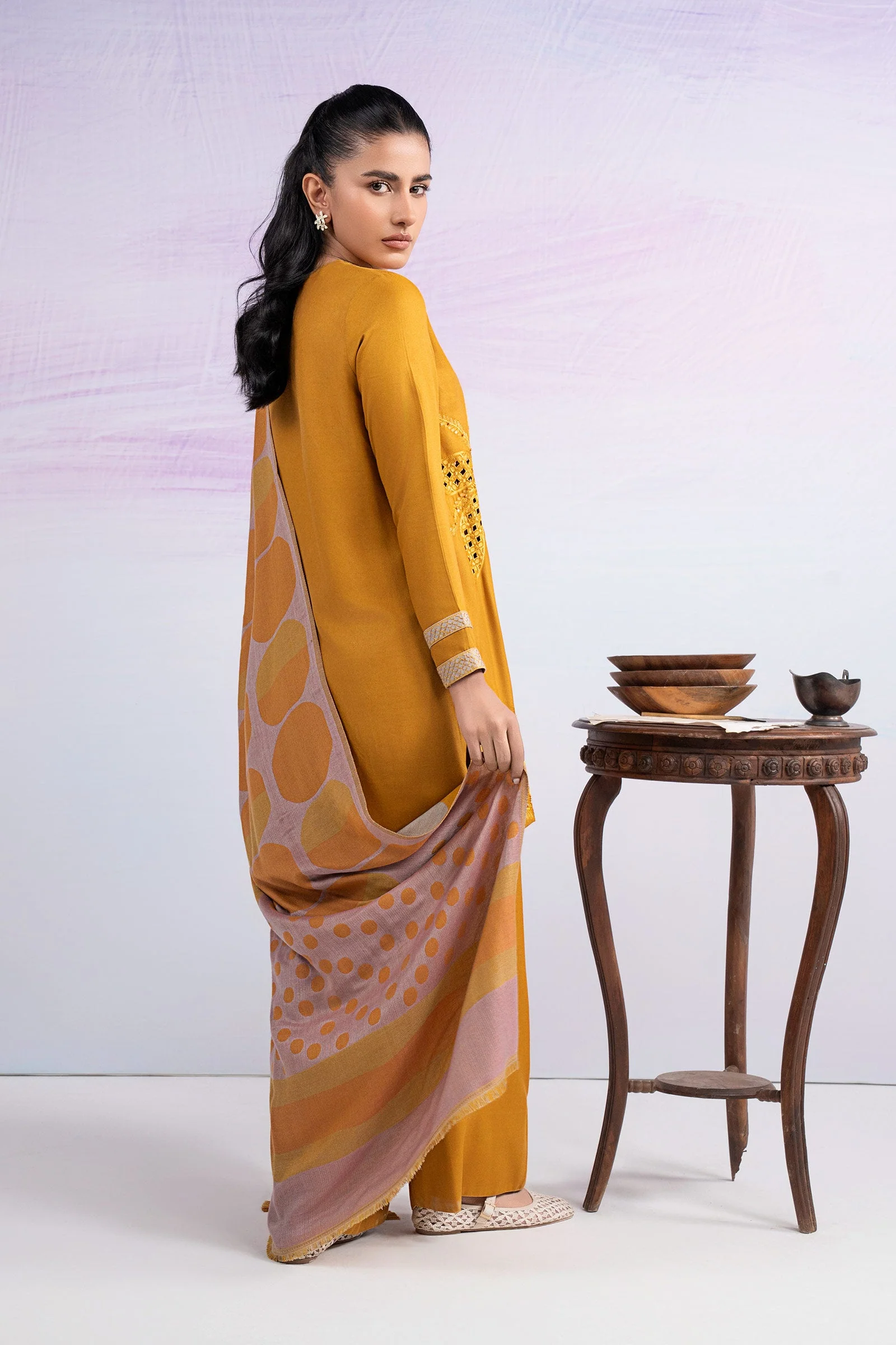 3 Pc Embroidered Twill Suit - Image 6