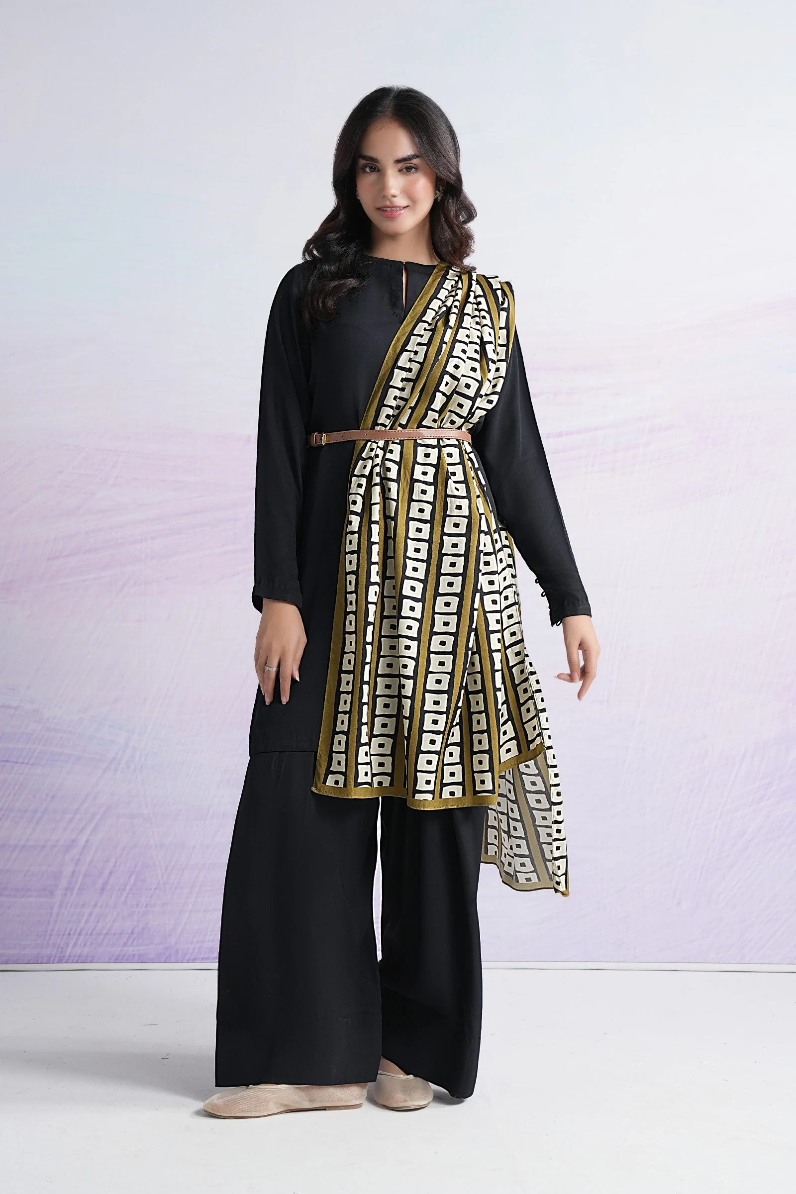 Printed Linen Dupatta - Image 2